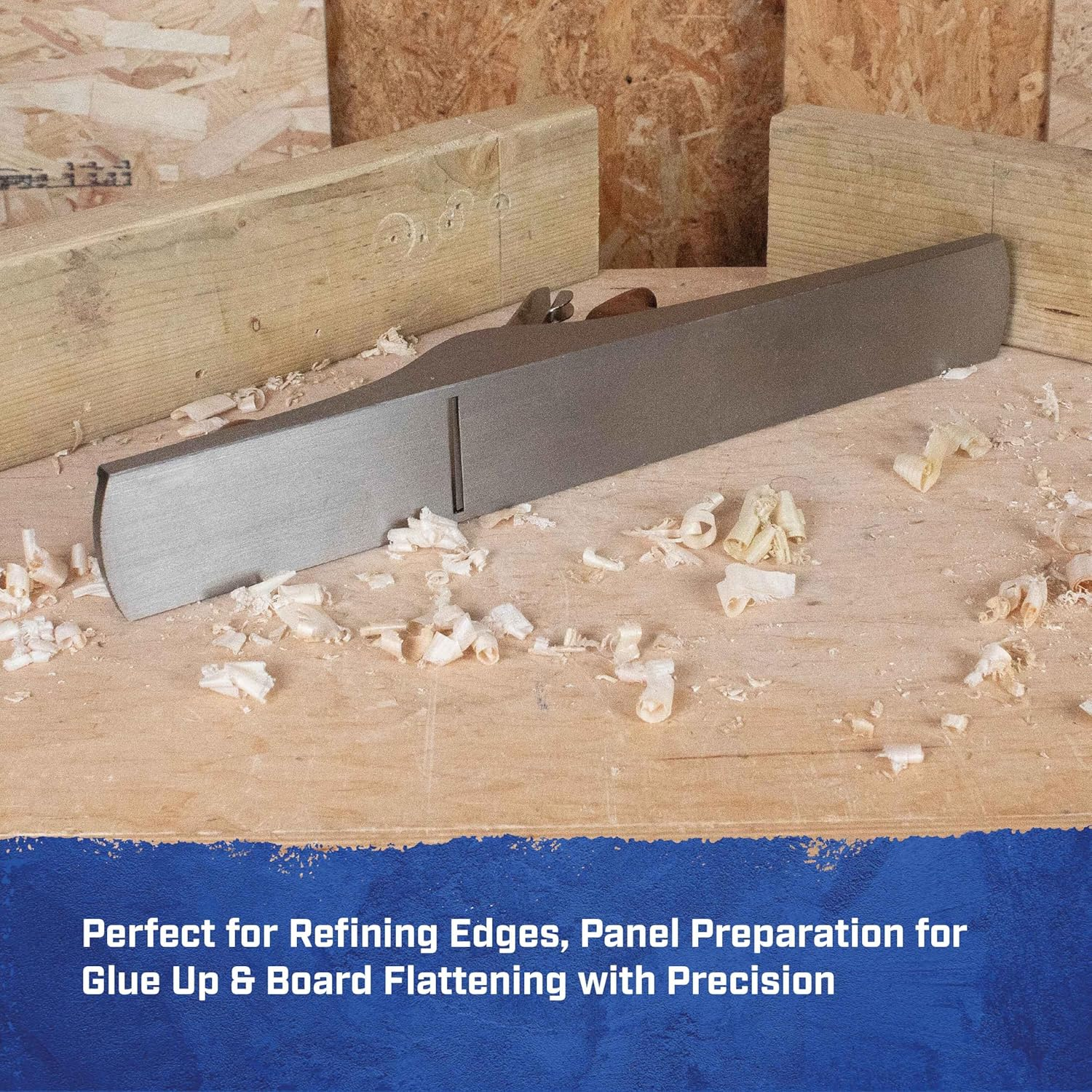 Faithfull FAIPLANE7 No.7 Jointer Plane, Walnut, Black and Silver, 555Mm image number 2