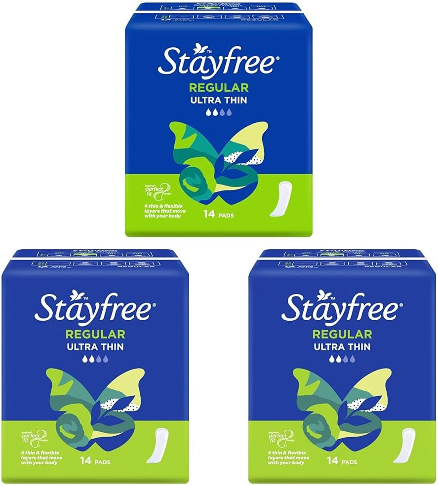 Stayfree Ultra Thin Regular Pads No Wings 14 Pack
