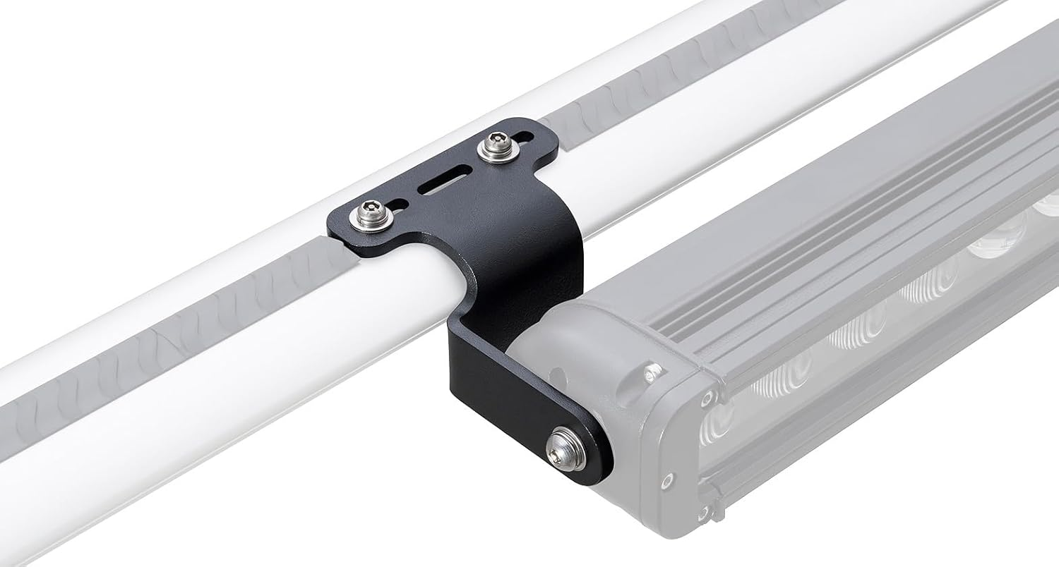 Rhino Rack LED Light Brackets for Pioneer Platform, Stainless Steel, Black Powder Coated image number 3