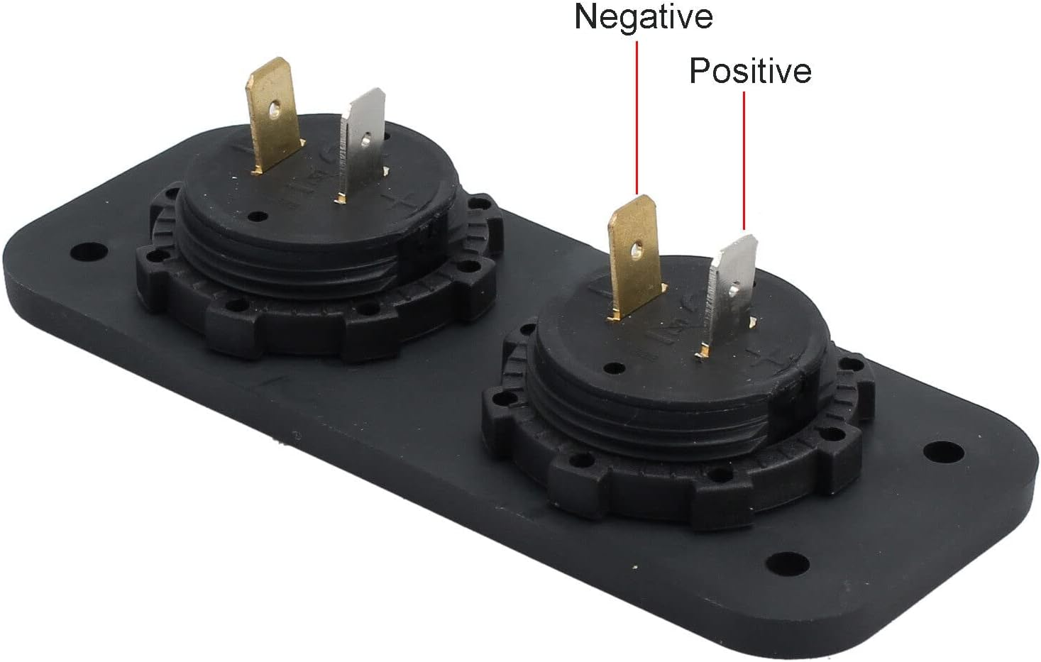 Digital LED Volt Meter Dual Battery Monitor Boat Voltage Marine Gauge DC 12V-24V image number 2