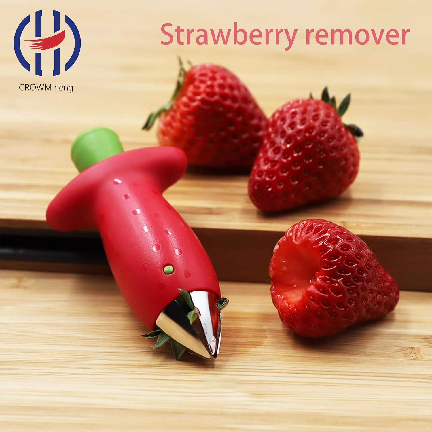 Multi-Functional Stainless Steel Strawberry Pedicle Removal Artifact Pedicle Removal Clip Removal Nuclear Device Kitchen Fruit Strawberry Core Removal Pedicle Removal Clip image number 2