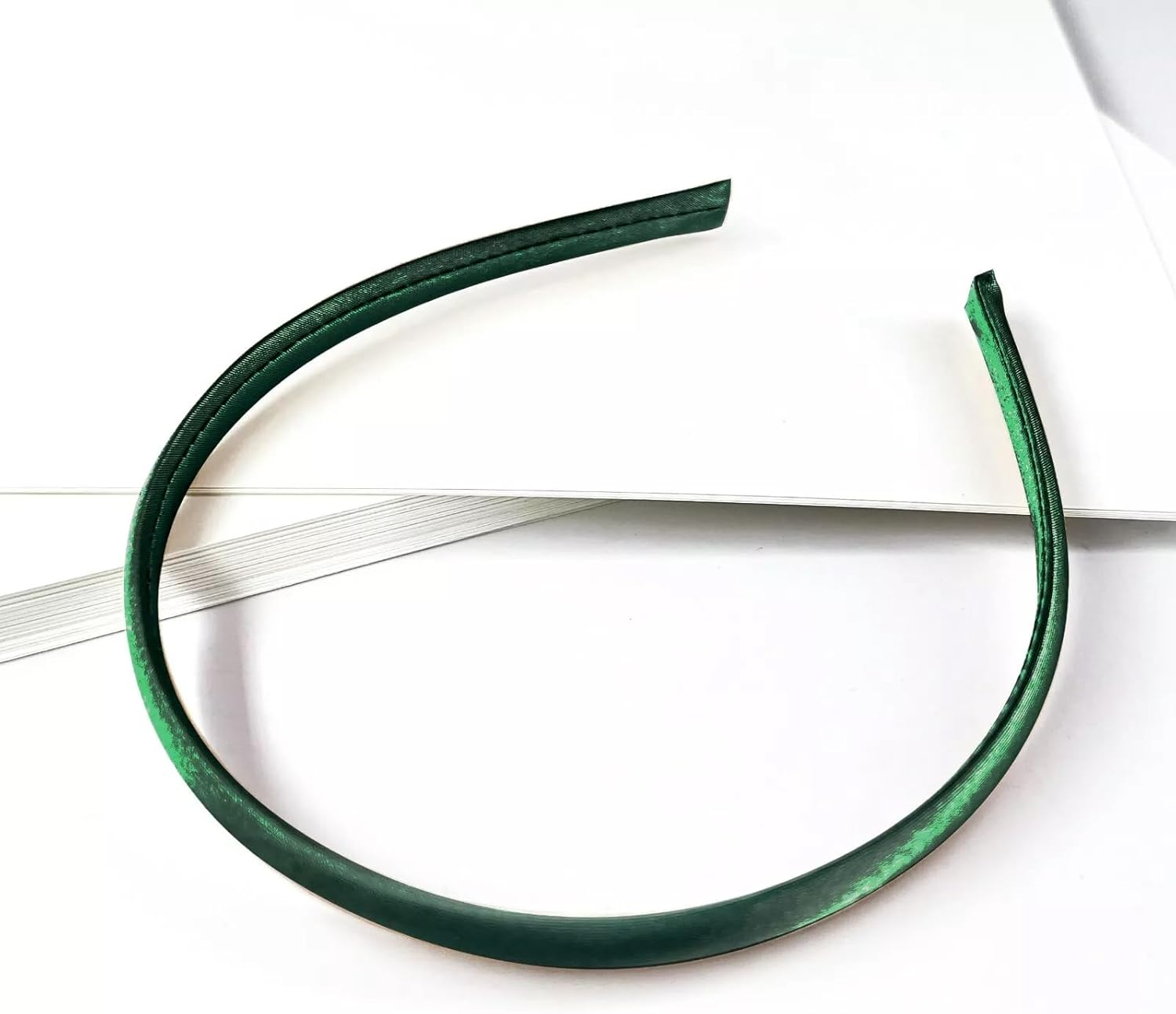 Plain Satin Headband Hair Accessories School Girls Hair Band,10Mm,3Pcs in a Pack (Navy Blue, One Size) - Black image number 6