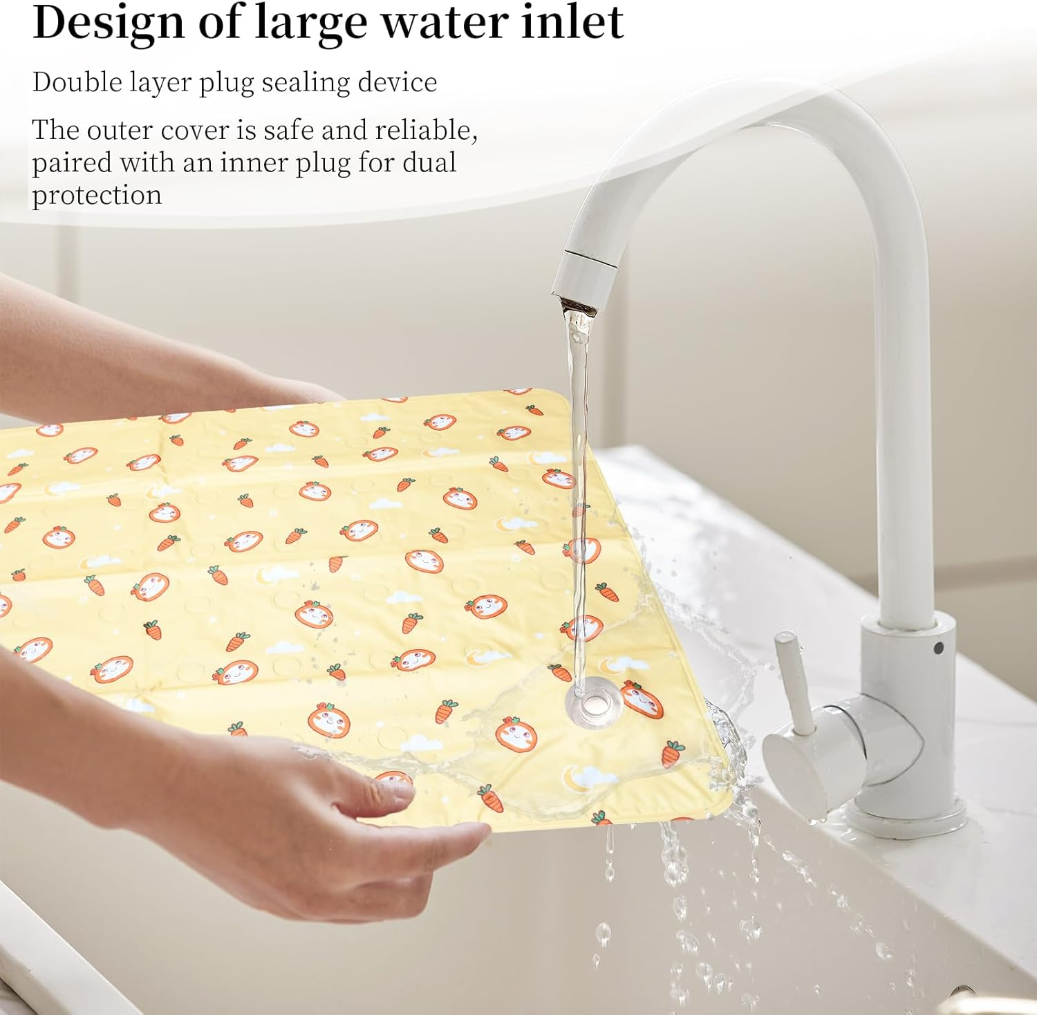 Dog Cooling Mat, Non-Toxic Gel Pet Cooling Mat, Waterproof and Scratch Resistant, 60 X 90 Cm, No Electricity Required, Suitable for Hot Summer Indoor and Outdoor, Cage, Kennel, Bed, Keep Pets Cool image number 1