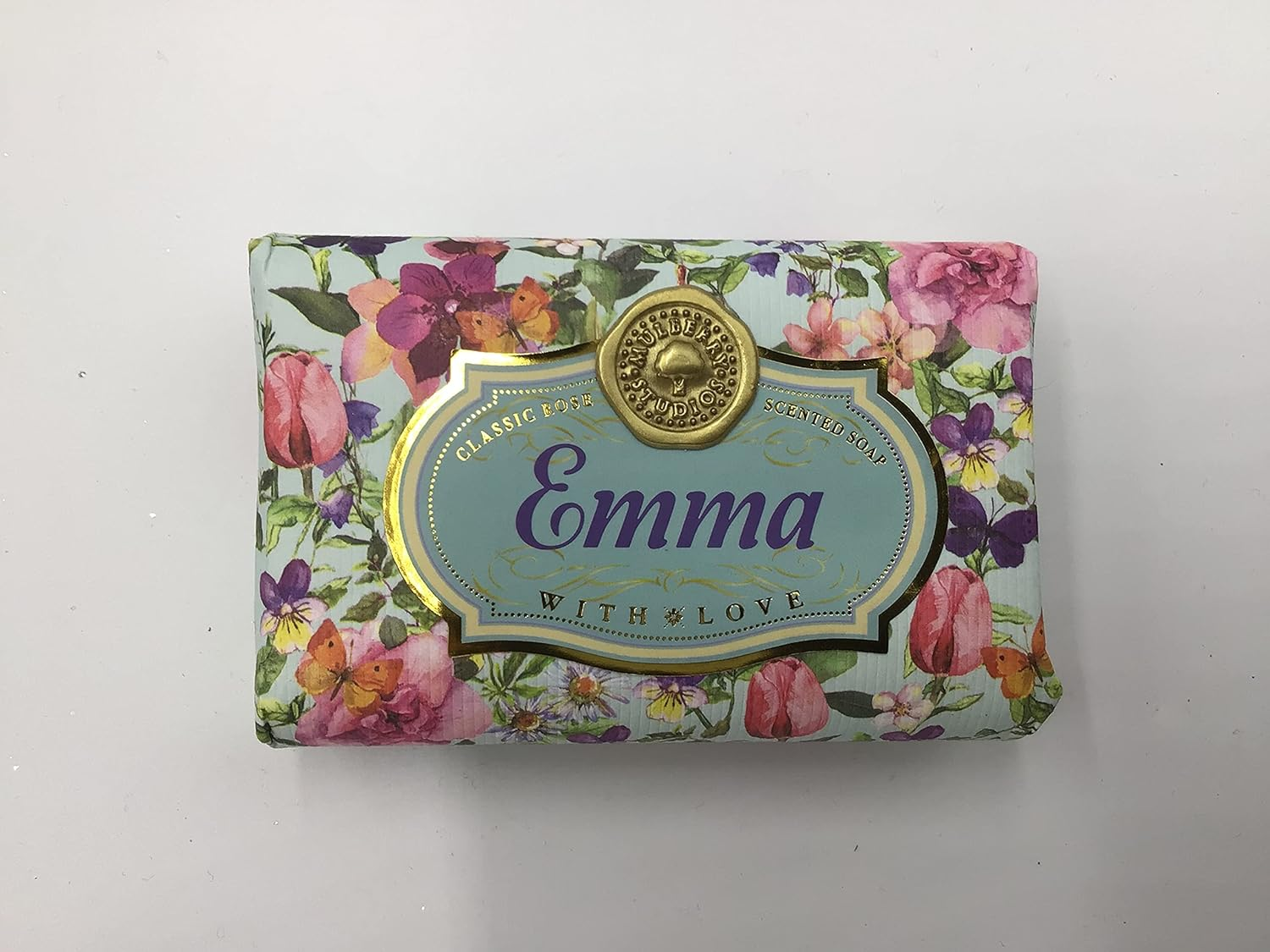 Emma - Gift Soap Bar for Her Birthday Rose Scent Mum Grandmother Cleanser Lather Present Girl image number 1