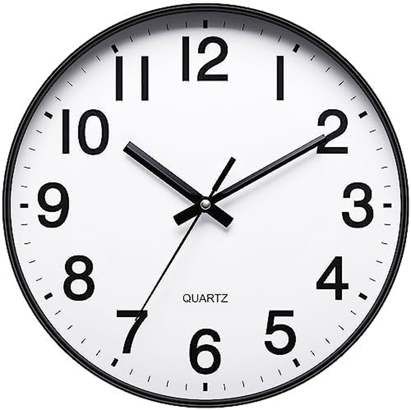 12 Inch round Wall Clock Silent & Non-Ticking Simple Wall Clock Operated for Living Room Bedroom Kitchen(30 Cm/ 12")&hellip; image number 4