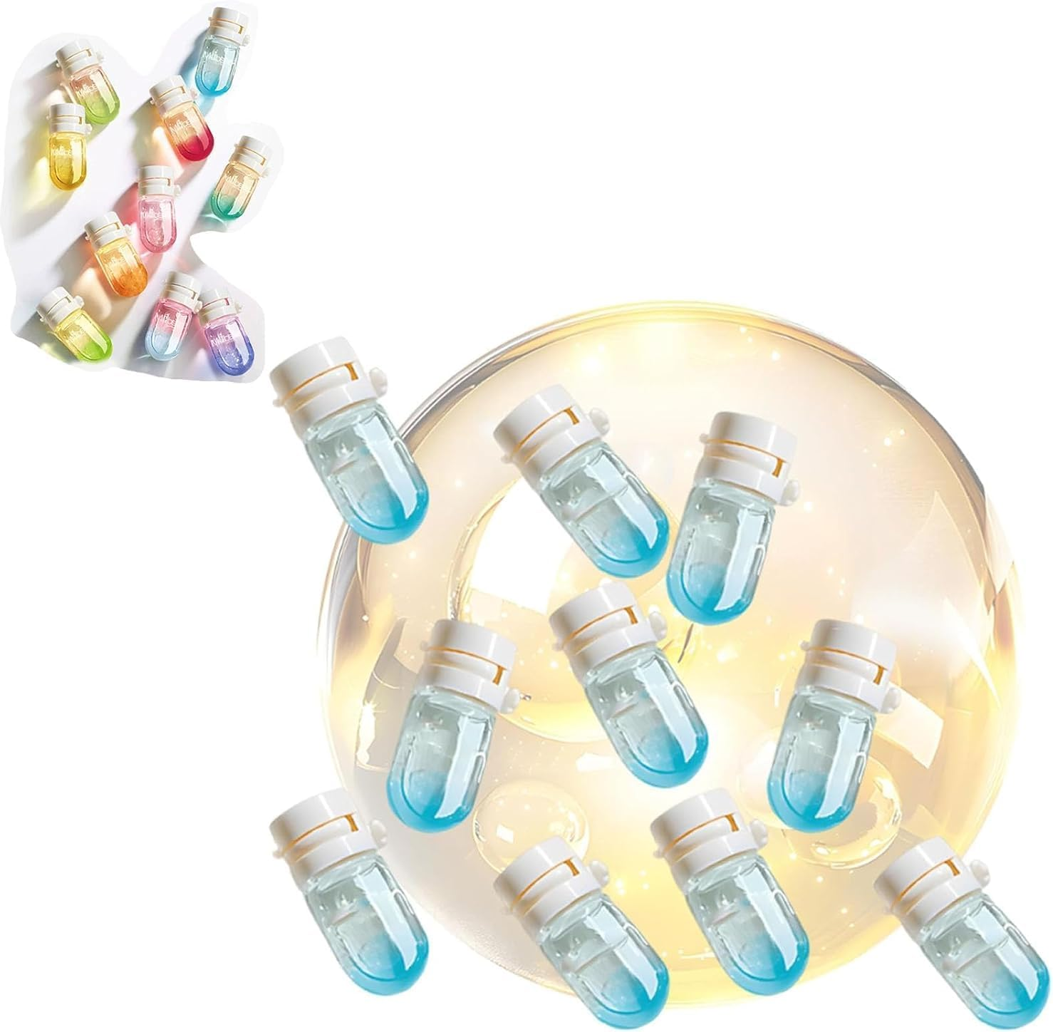 Perfume & Hair Oil 2-In-1 &ndash; Avocado & Camellia Nourishment for Frizzy, Mini Hair Perfume Oil for Women, Hair Perfume Oil Set for Restore Dry, Frizzy and Damaged Hair,Ocean Cold Water image number 2