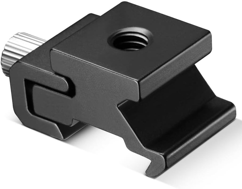 Camera Hot Shoe Adapter, Hot Shoe Adapter, 1/4 Inch Tripod Thread, Hot Shoe Holder, Flash Mount, Camera Hotshoe Adapter, Hot Shoe Adapter 1/4 for Camera and Camcorder Rigs, Pack of 2 image number 4