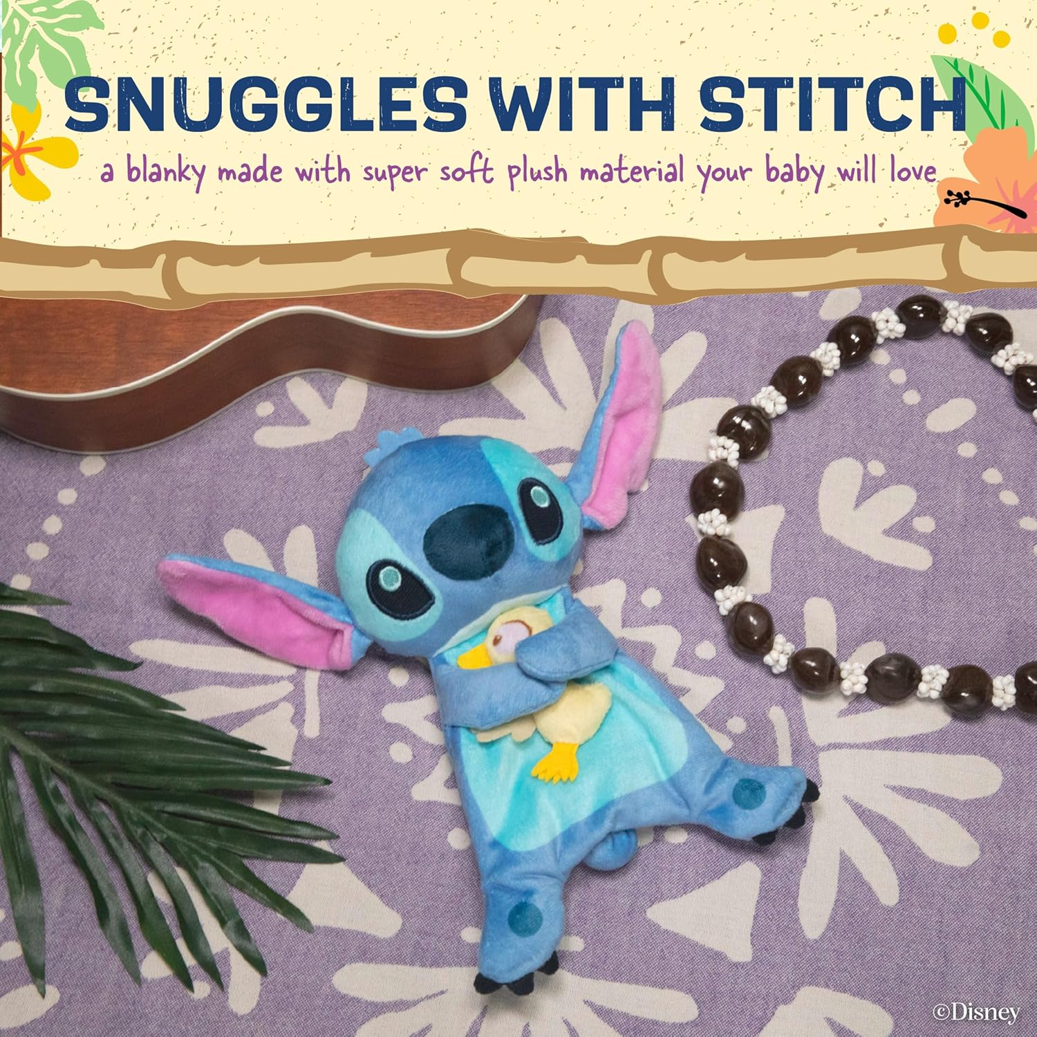 Disney Baby Comforter Stitch Snuggle Blanket