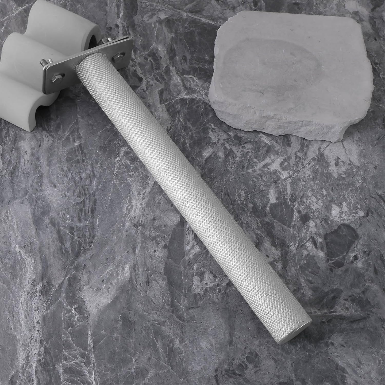 Emagtech Bird Perch Stainless Steel Parrot Perch Stand Branch for Parakeet Cockatiel Conure African Grey Small to Medium Birds(30X3.2Cm) image number 4