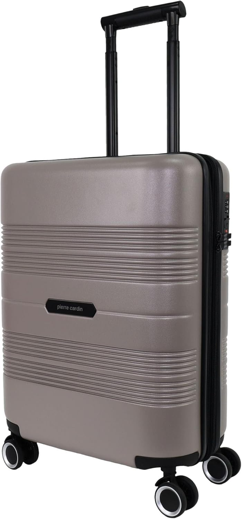 Pierre Cardin 54Cm Cabin Travel Hard Shell Suitcase in Black image number 4