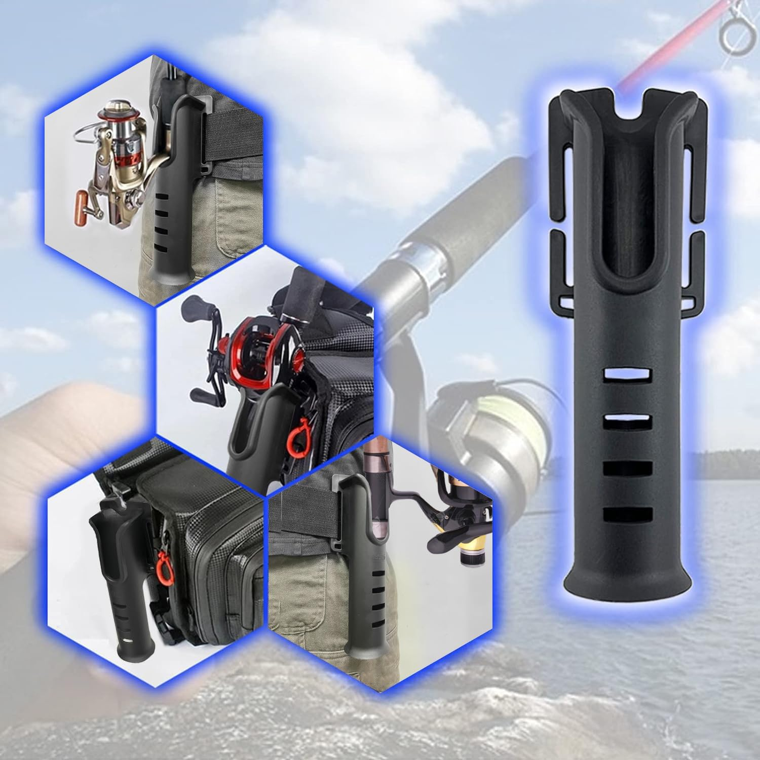 Bigtron Fishing Belt Rod Holder, Portable Waist Pole Inserter image number 4