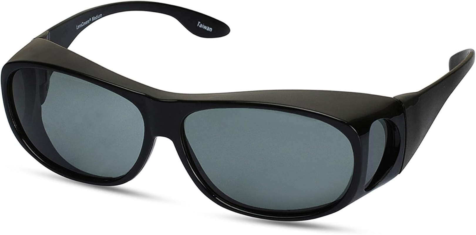 Lenscovers Sunglasses Wear over  Glasses. Polarized Size Medium.