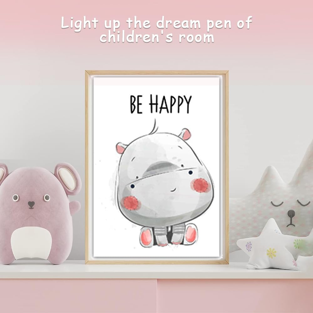 6 Pack Animal Painting,Nursery Wall Decor,Wall Hanging Painting,Unframed Cartoon Wall Murals,Art Print Wall Decoration,For Kids Living Room,Bedro image number 2