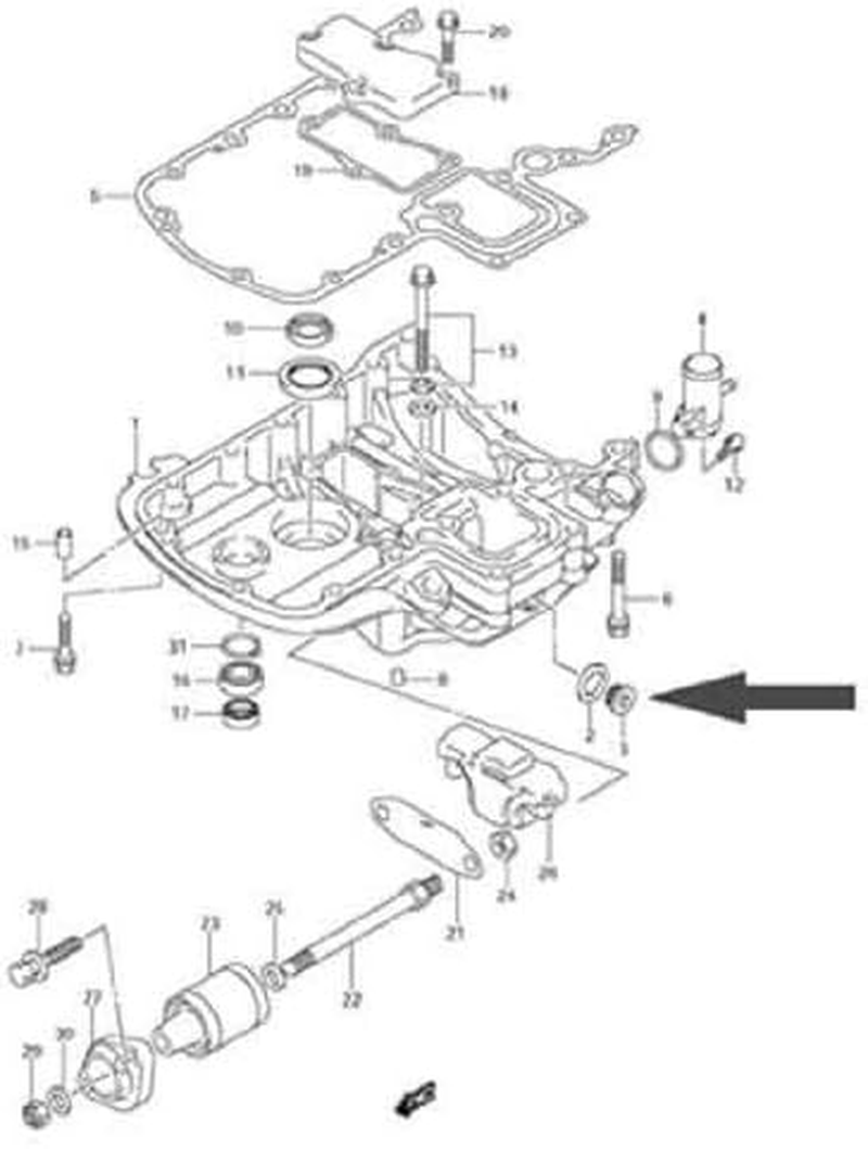 Suzuki Outboard Exhaust Plug - Aluminium Corrosion FIX - Replaces 09248-18010 image number 2