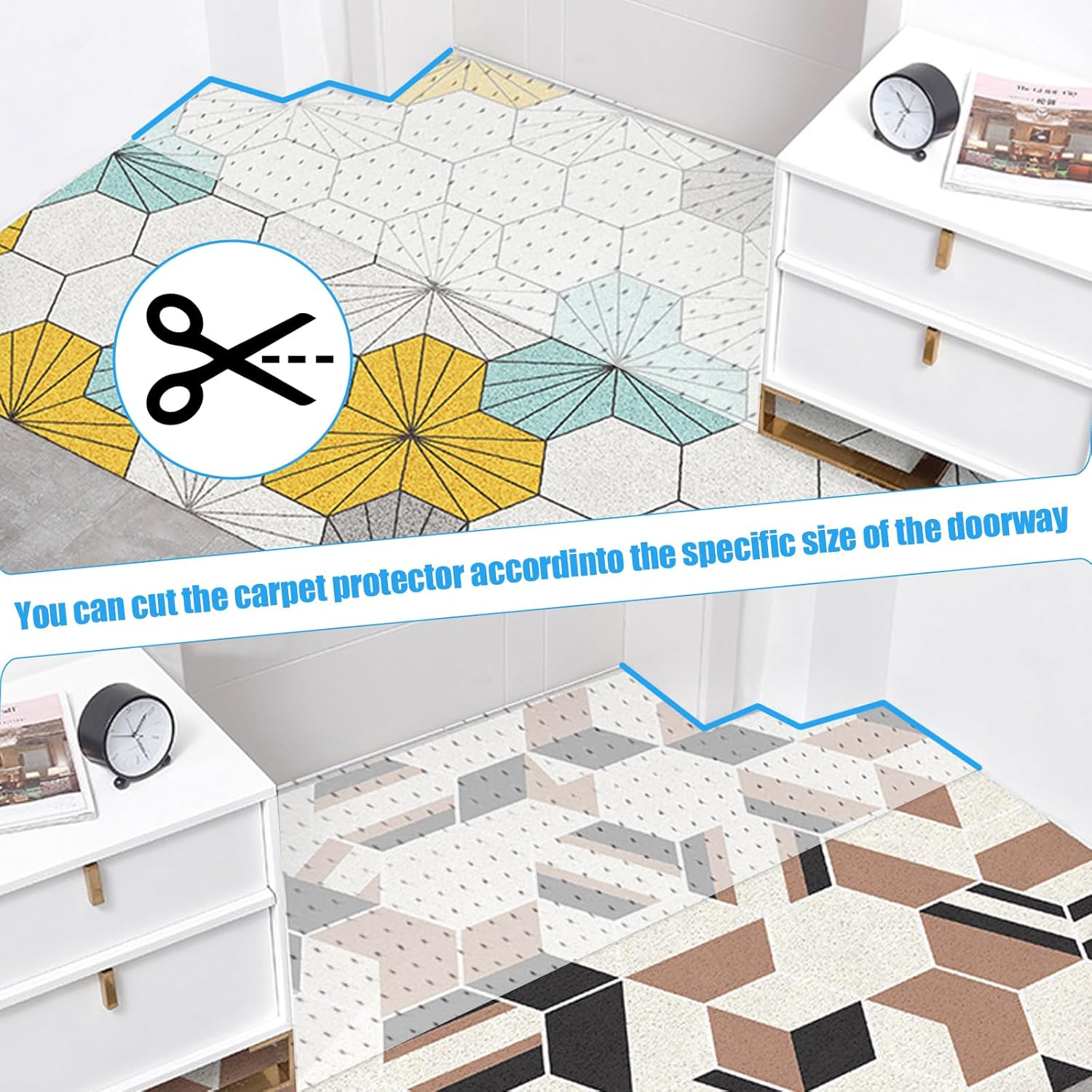 Cat Scratching Mat, Non-Slip Scratching Mat, Transparent Scratch Protection for Carpet, PVC Cat Scratching Boards Floor, Scratching Pad, Transparent Cat Scratching Mat, Cat Floor, anti Scratch image number 1