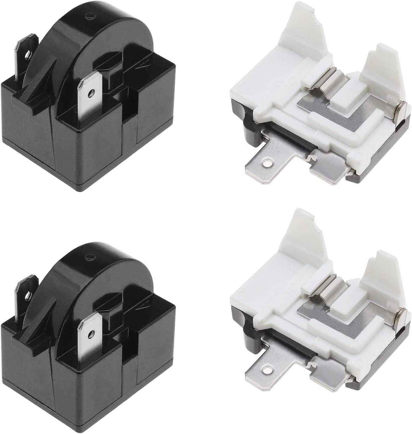 SING F LTD 2X 15 Ohm Refrigerator Start Relay 2 Pin PTC Freezer Compressor Resistor for Mini Fridges Compact Fridges Freezers Wine Fridges with 1/6HP 125W Thermal Overload Protector image number 3