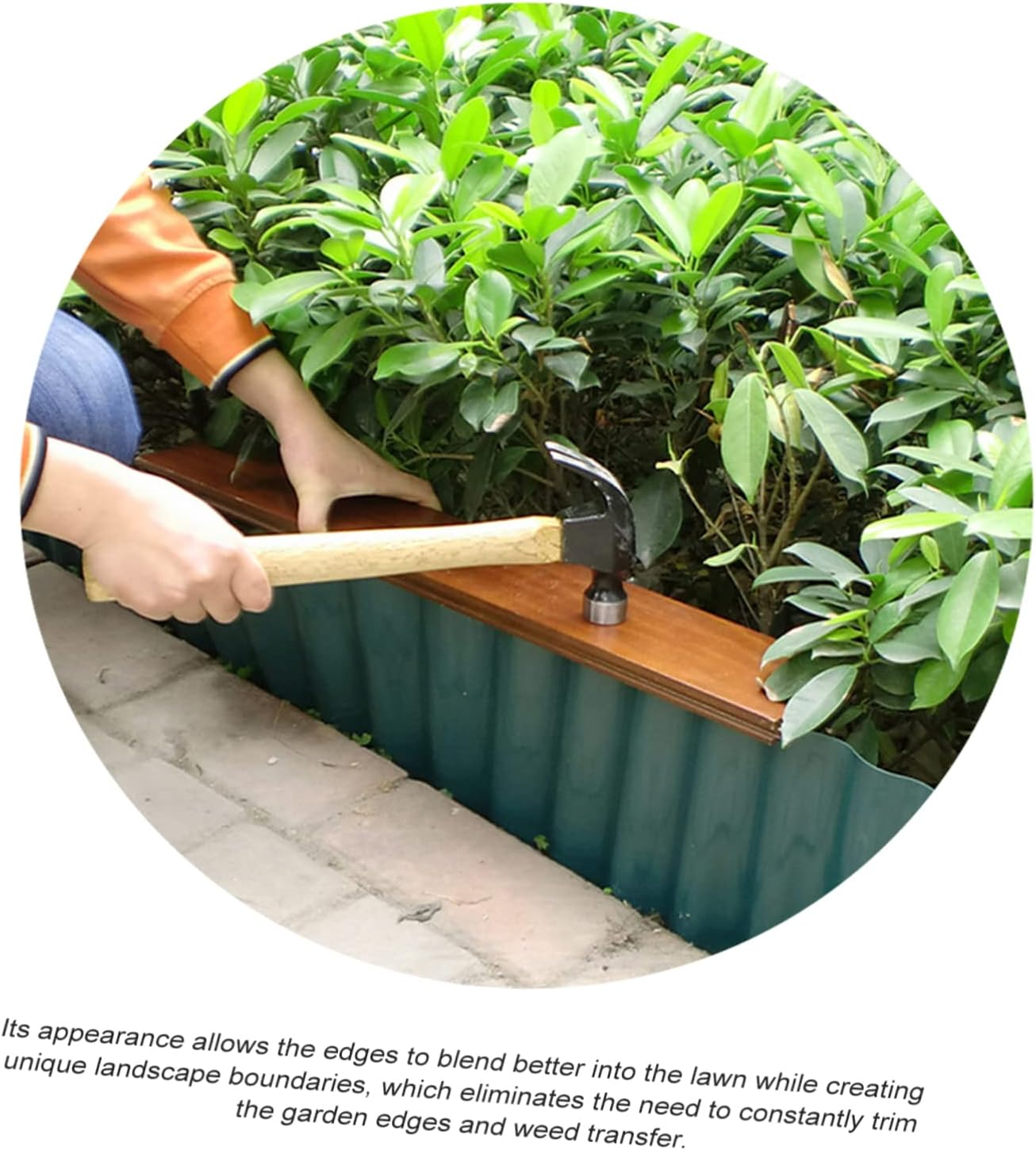 Lawn Flower Bed Edging Courtyard Fence Beautiful Appearance Safe Easy to Use Flower Bed Fencing image number 4