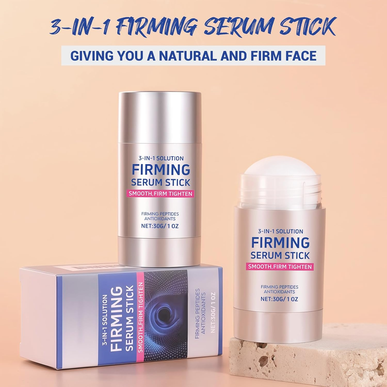 DAGEDA Firming Serum Stick, Smooth, Firm, Tighten Stick, Moisturizing and Nourishing Nature Skincare for All Skin Types, Improve Face Dullness, Reduce Fine Lines Hydrating Balm for Women image number 2