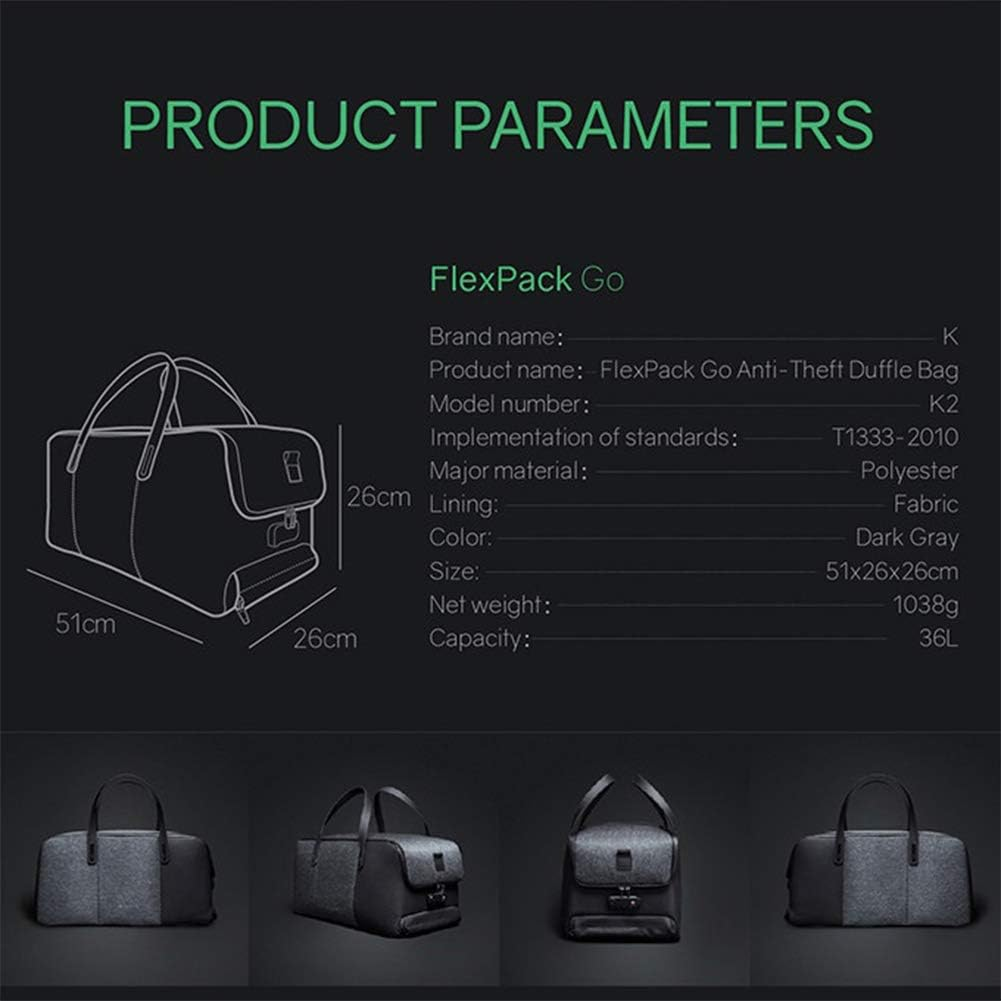 Korin Design Flexpack Go - Functional Anti-Theft Duffle image number 2