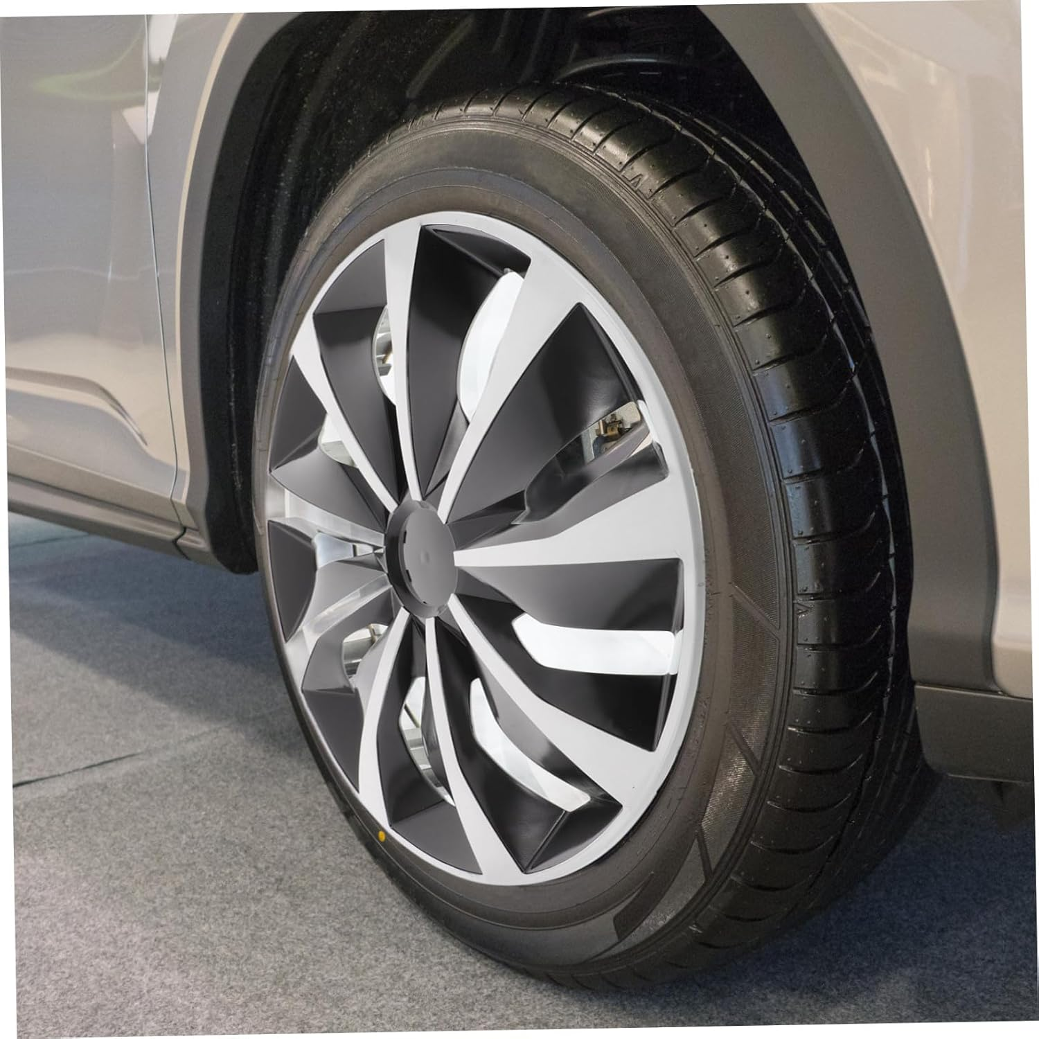 Cabilock Car Hub Cap Wheel Rim Cover Replacement Hubcaps Decorative Tire Covers for Front Wheel Replacement for Car Parts image number 1