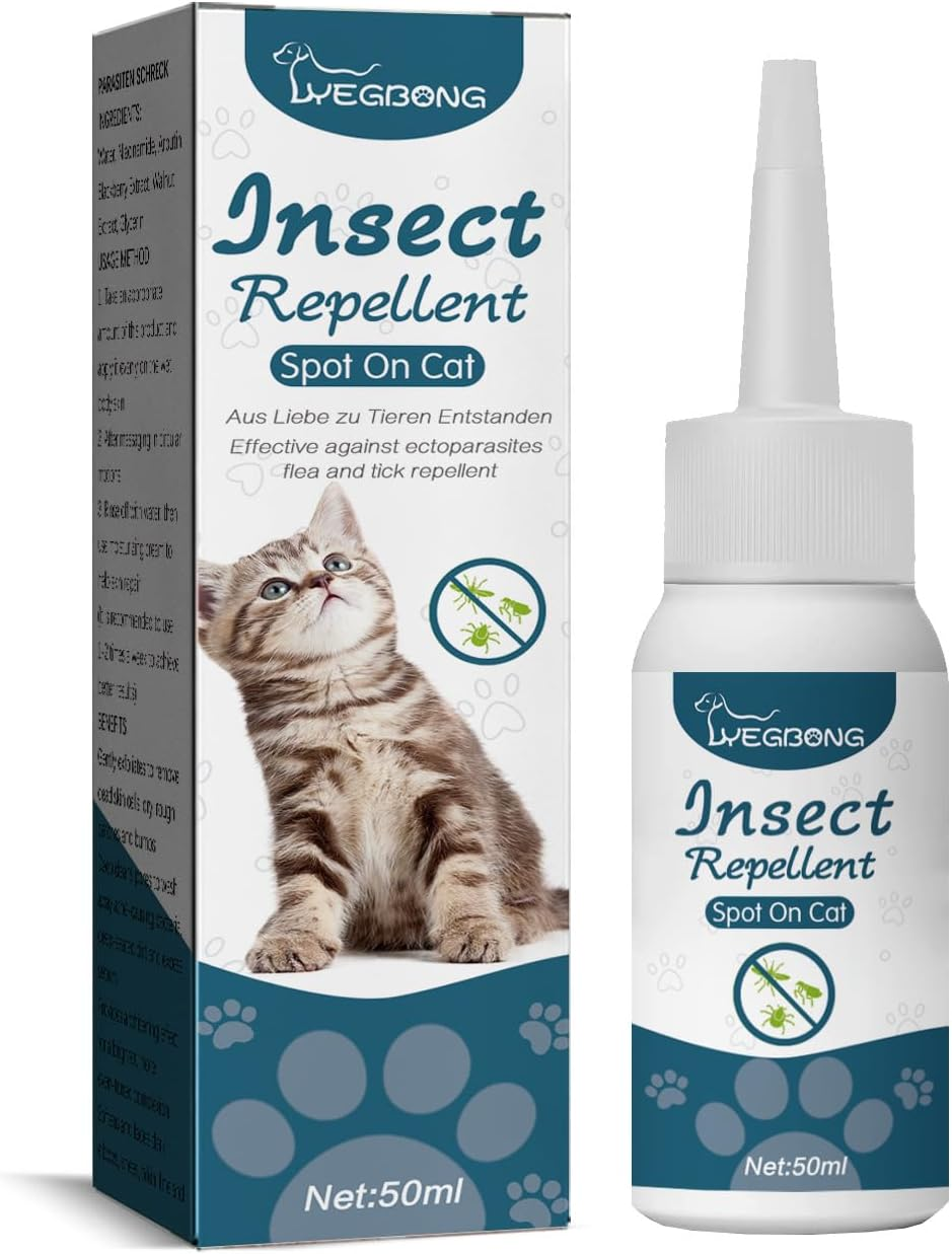 Pet Deworming Liquid Cat & Dog Flea & Tick Cleanser Lice & Tick Remover Drops (Spray 118ML) image number 6