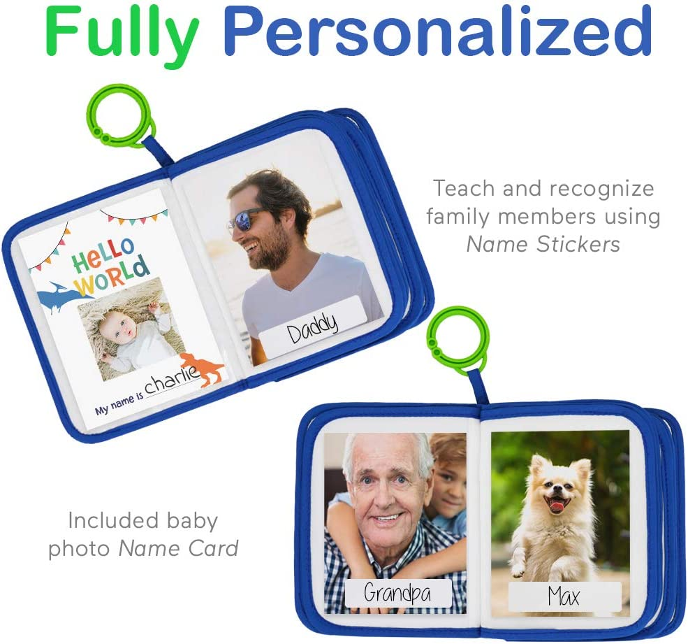 Baby'S My First Family Album | Soft Photo Cloth Book Gift Set for Newborn Toddler & Kids (Dinosaur)