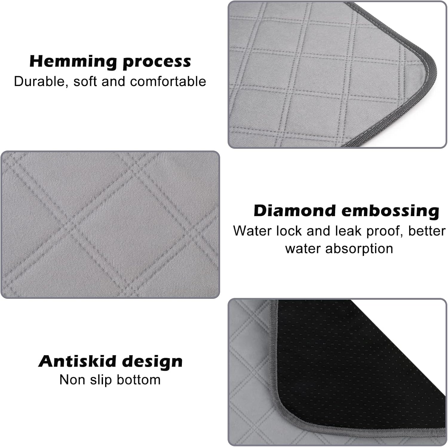 PIPI Pads for Guinea Pigs, Cage Inserts, Pads for Pets, Carpet for Guinea Pig Cage, Washable Small Animal Pee Pads, Super Absorbent PIPI Pad for Small Animals, Non-Slip image number 3