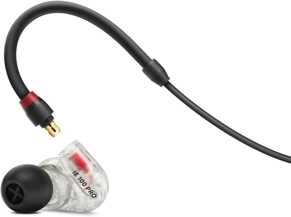 Sennheiser Professional IE 100 PRO Dynamic In-Ear Monitoring Headphones, Clear