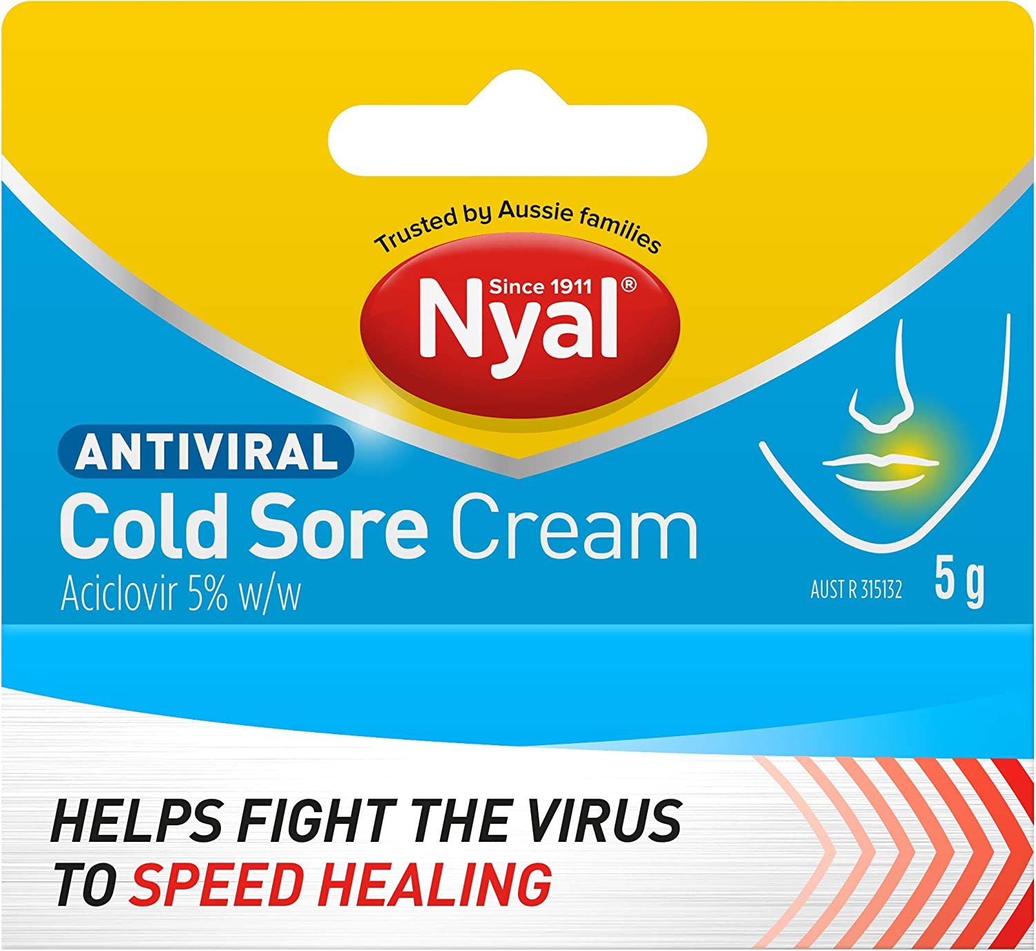 Nyal Antiviral Cold Sore Cream 5 G image number 1