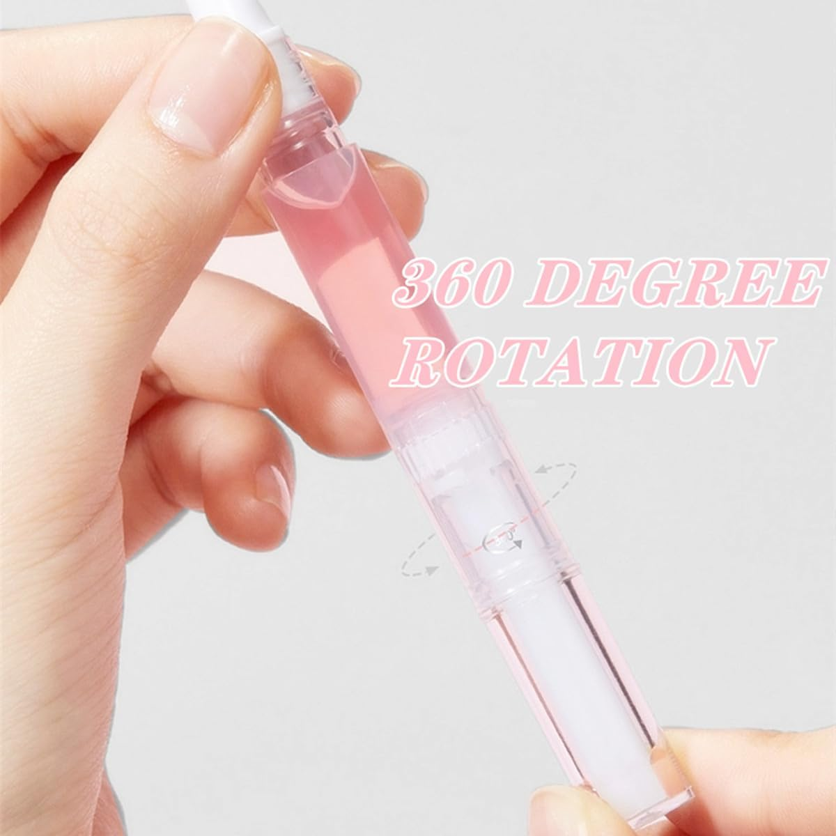 6 Pcs Cosmetic Container Pen, 3 Ml Empty Transparent Twist Pen with Brush Tip, Cosmetic Lip Gloss Containers,Applicators, Loaded Foundation Liquid, Nail Polish, Essence, Eyelash Growth Liquid, Etc image number 3