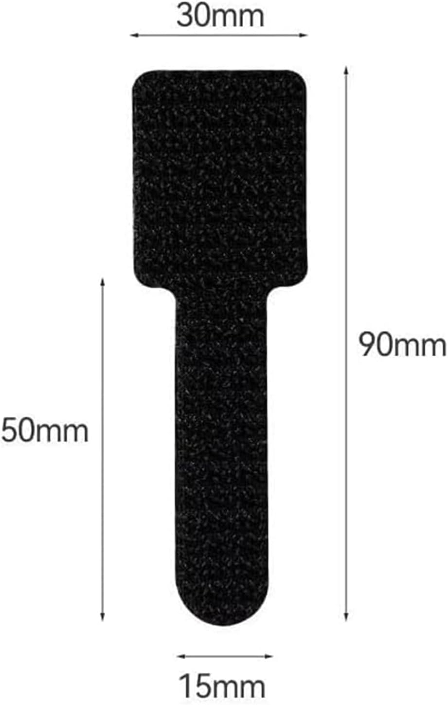 60-Pack Self-Adhesive Cable Ties, Reusable Fastening and Organizing Data Cables.Self-Stick Fastening Cable Straps, Adhesive-Backed Cord Organizers, Cable Straps for Household Office Essentials image number 3