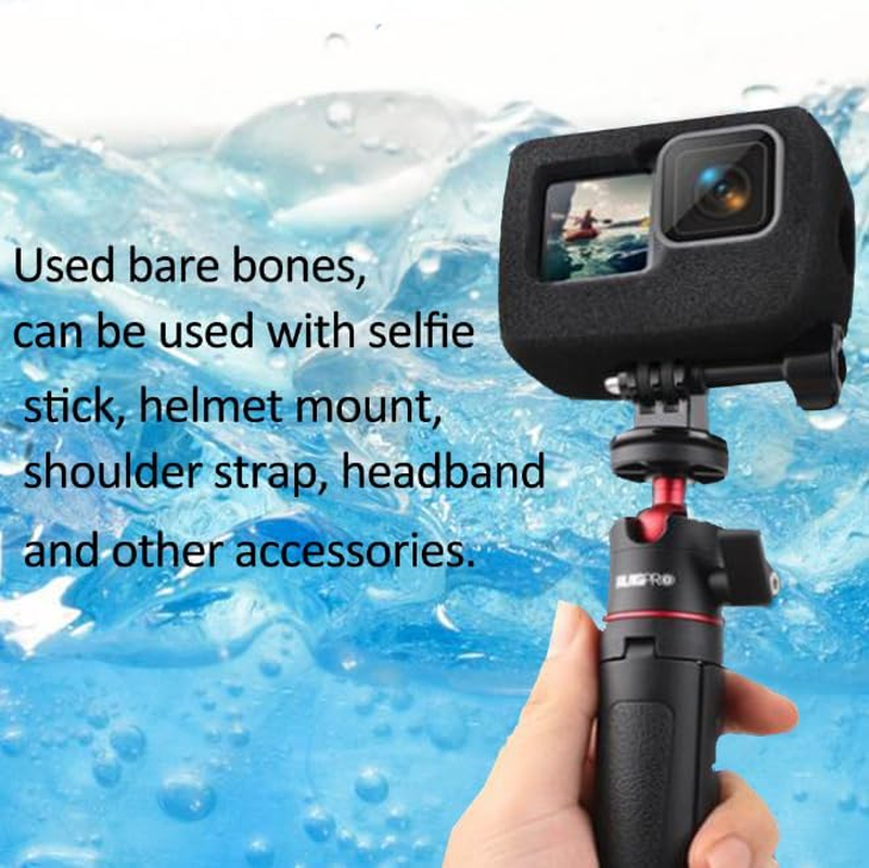 Gopro 12 Wind Cover, Camera Windscreen Foam Windshield for Gopro Hero 9 10 11 12 Black, Gopro Hero 9 10 11 12 Case Cover, Reduces Wind Noise for Optimal Audio Recording(2 Packs) image number 5