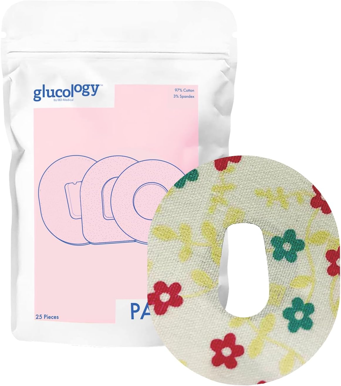 25 X CGM Patches for Dexcom G6 | Adhesive Patch | Pre-Cut CGM Patches | Premium Continuous Glucose Monitor Protection | Waterproof Tape | Diabetes and Diabetic Supplies | Planets&hellip; - Blue image number 6