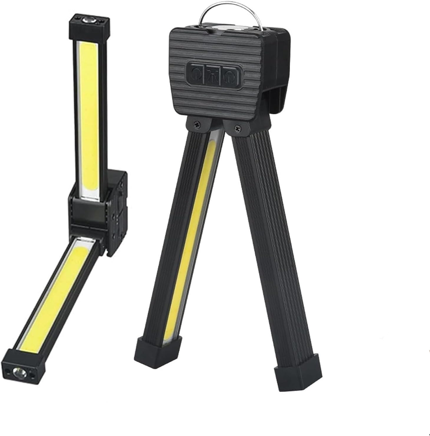 Gym Lamp for Posing, Portable Magnetic LED Flashlight with Hanging Hook, 7 Speed Dimming, 180 Degree Folding, USB Rechargeable Work Light, Camping Light for Bodybuilding, Photography, Outdoor image number 3