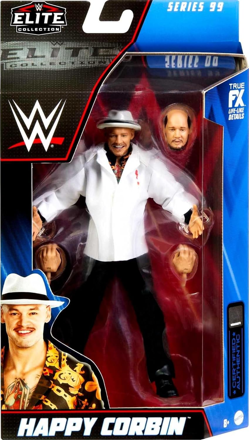 WWE Action Figures, WWE Elite Happy Corbin Figure with Accessories, Collectible Gifts image number 5
