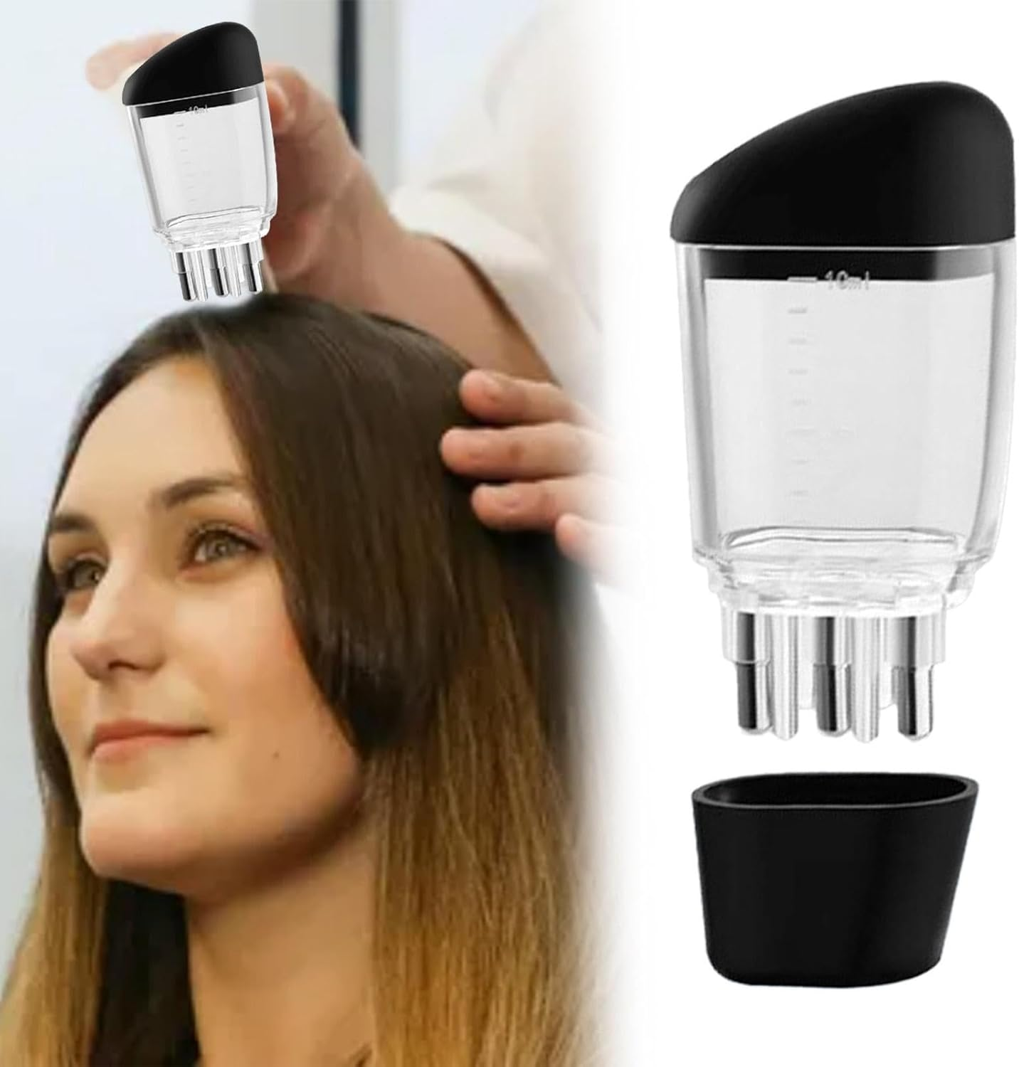 Hair Oiler | Small Oil Comb for Hair Oiling,Liquid Comb Applicator, Scalp Oil Applicator, Hair Oiler Applicator for Massaging Scalps image number 5