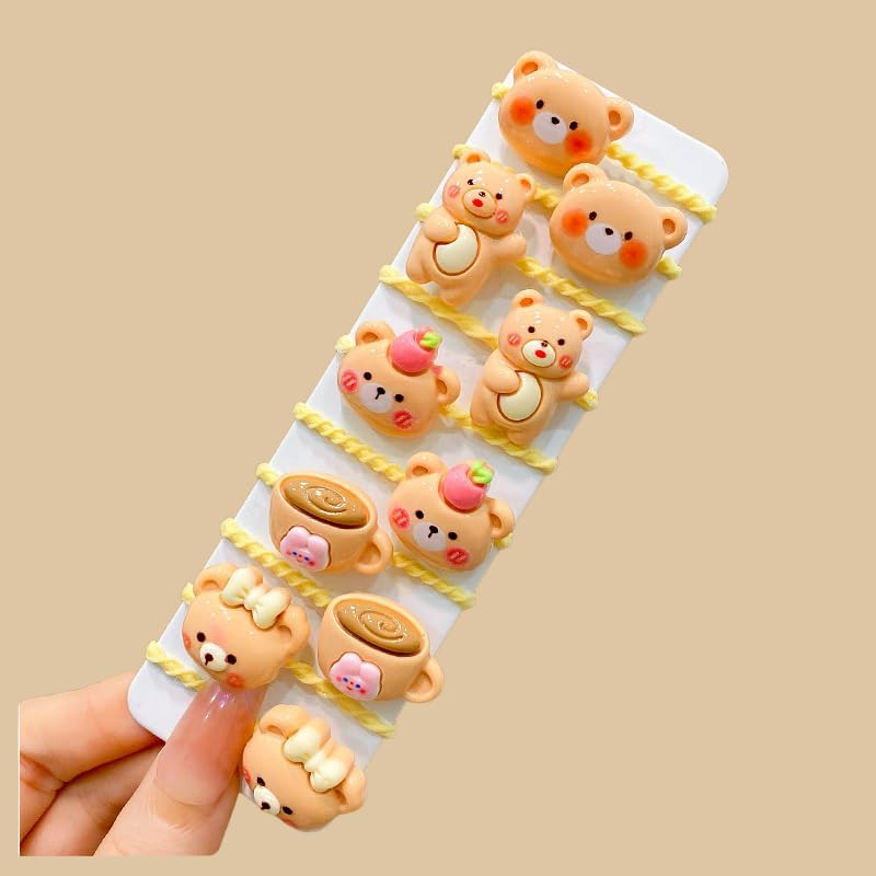 70Pcs Candy Baby Hair Ties Cute Hair Ties Cartoon Princess Elastic Hair Band, Cat Strawberry Flower Bear Ponytail Holders Rubber Bands Hair Accessories for Baby Infant Toddler image number 5