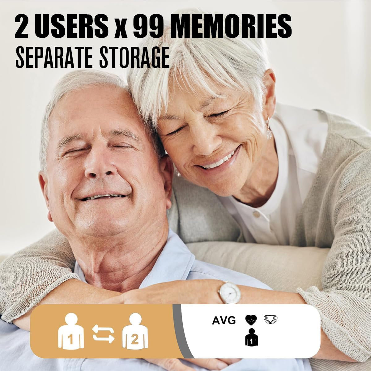 Wrist Blood Pressure Monitor LED Display, IGGDOQI Touch Screen Wrist Blood Pressure Cuff with Voice Broadcast & One Button Operation, 99X2 Reading Memory Wrist BP Monitor with Carrying Case (Black) image number 3