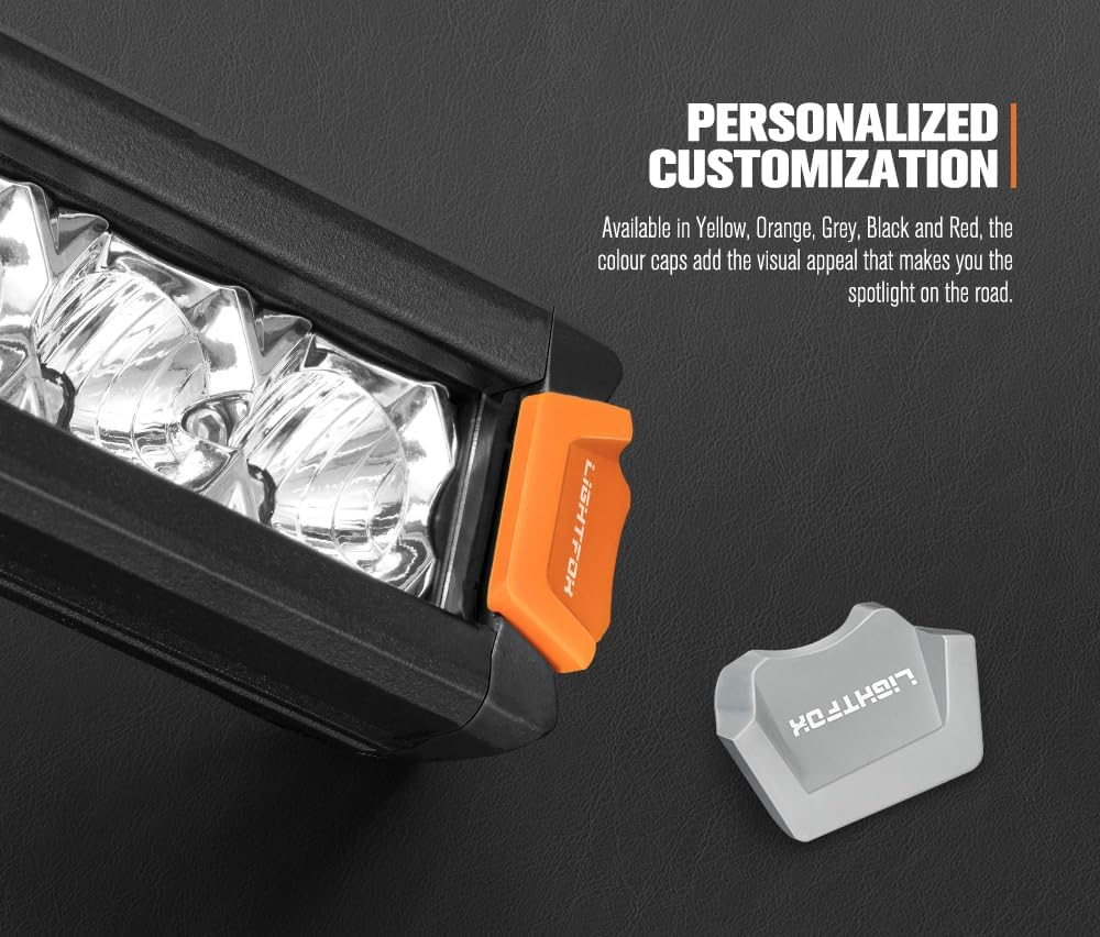 LIGHTFOX 14 Inch LED Light Bar - Professional IP68 Waterproof Ultra Slim Single Row off Road Light Bars, 60W 7,548LM Super Bright Spot Flood Combo Driving Light LED Work Light for UTV ATV Jeep Truck image number 4