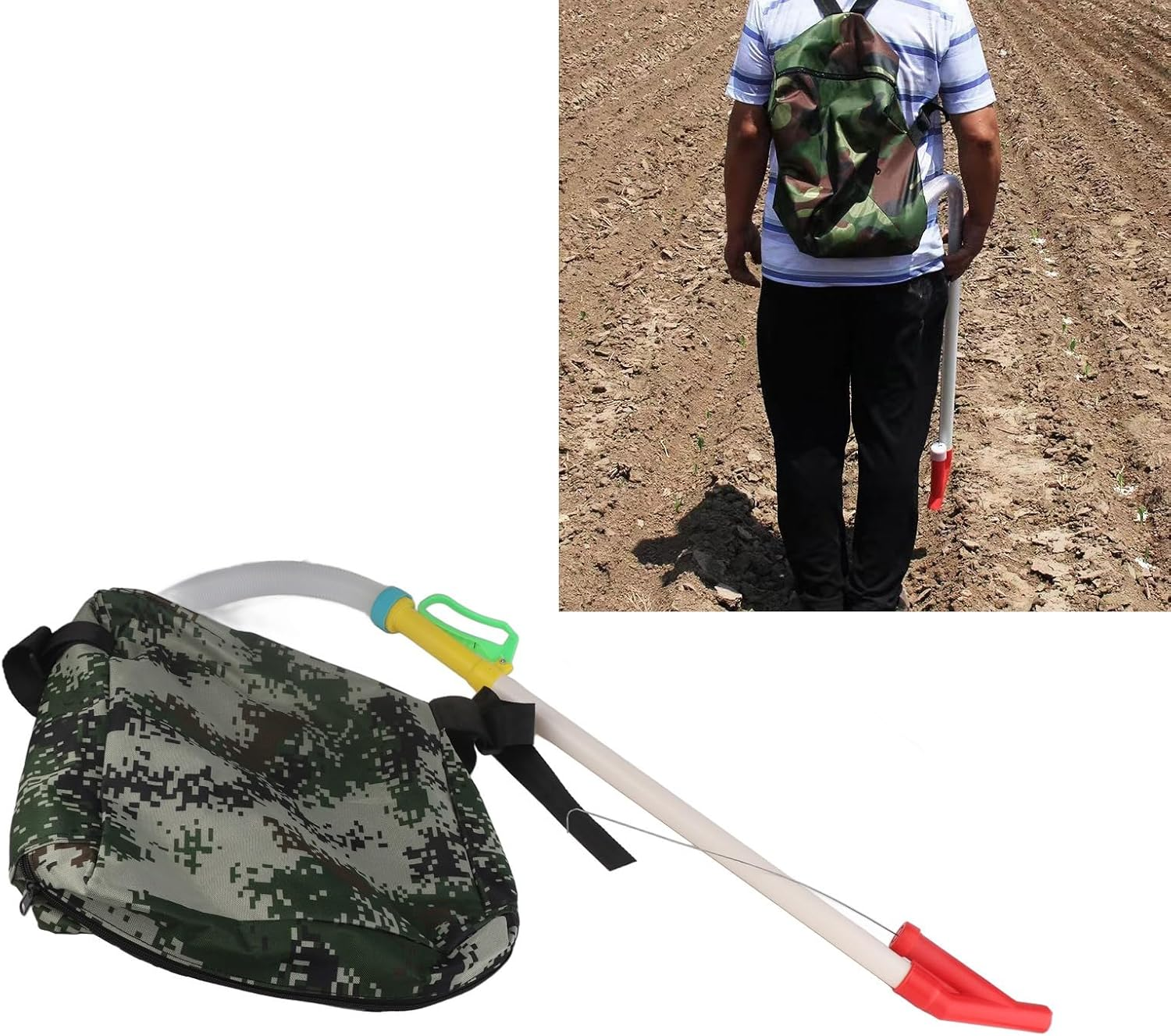 Backpack Fertilizer Spreader Handheld Broadcast Sprayer Applicator for Organic Gardening Agricultural Supplies and Control