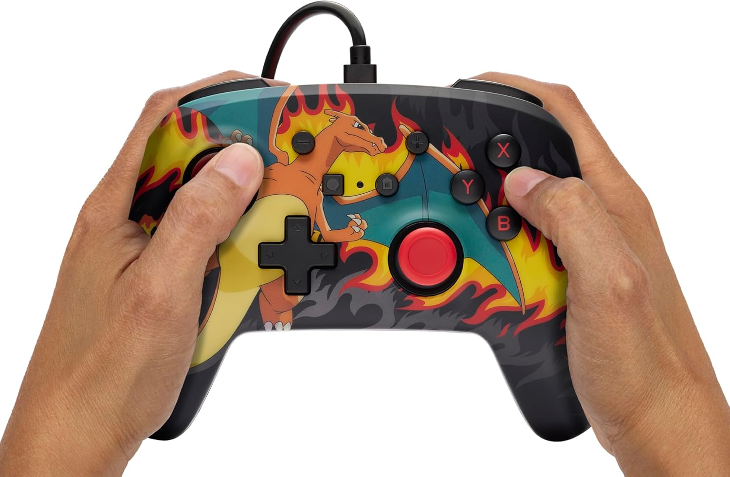 Powera Enhanced Wired Controller for Nintendo Switch, Charizard Firestorm image number 6