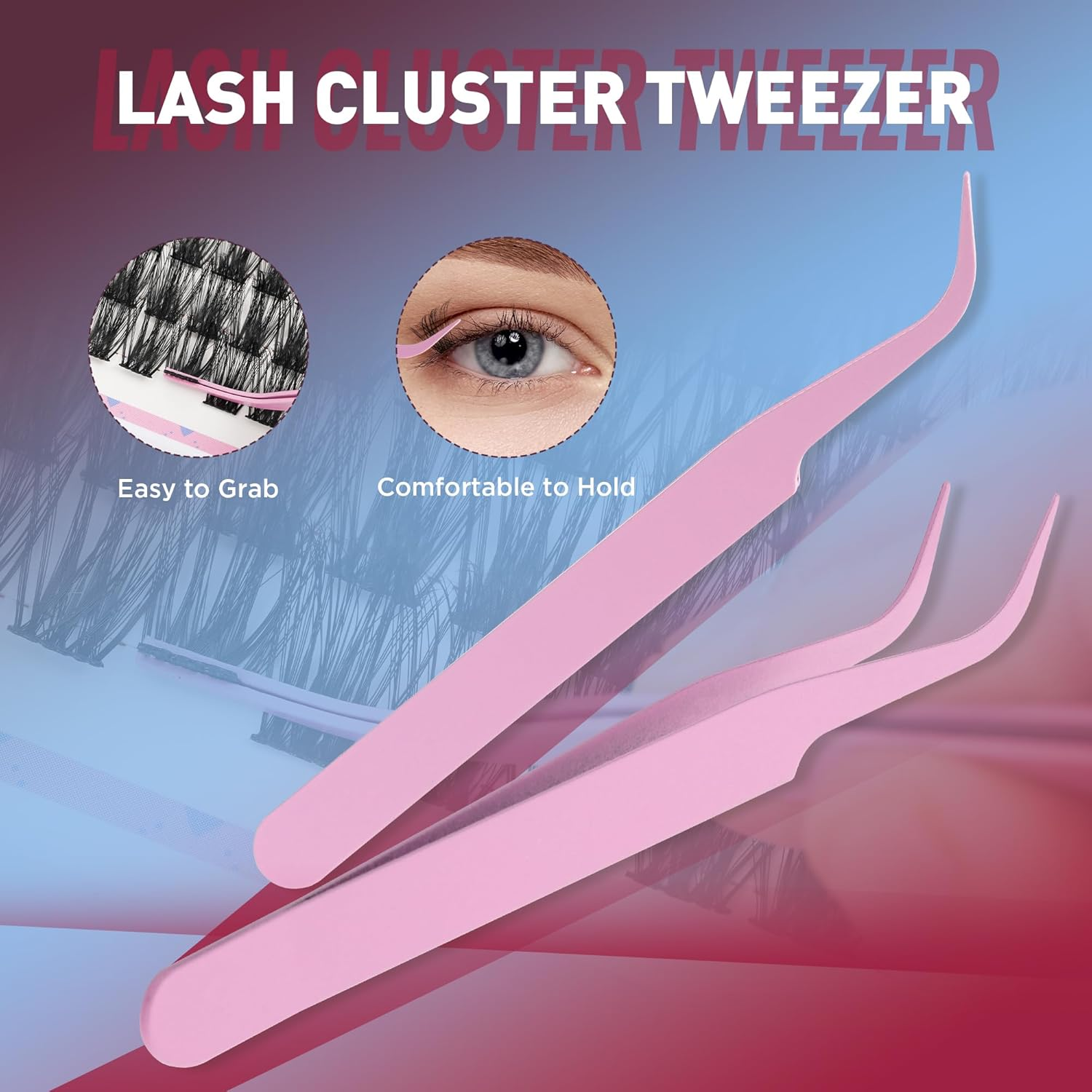 Mayhug Lash Clusters Kit Natural Cluster Lashes Wispy Mix 8-16Mm Eyelash Clusters 144Pcs Individual Lashes D Curl, 0.05 Super Thin Band DIY Cluster Eyelash Extensions(Silkmist Kit) image number 6