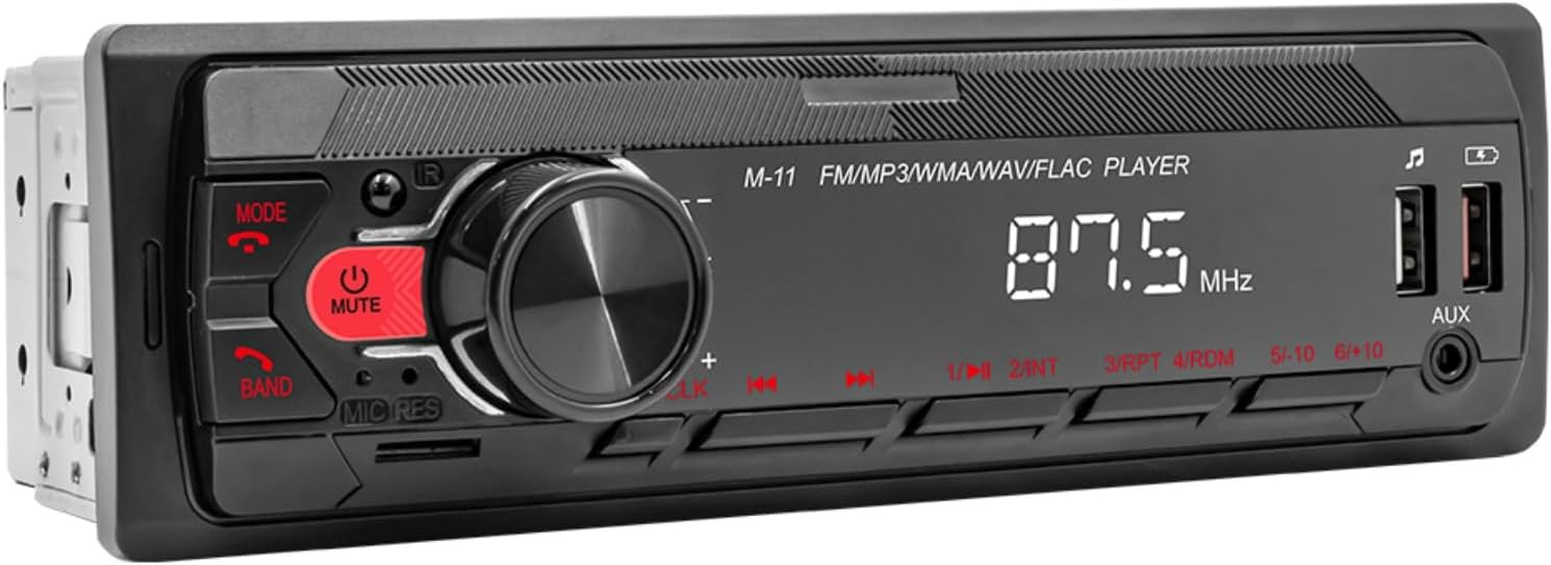 Radio Car Stereo &ndash; Bluetoth Car Audio, Digital Car Receiver | anti Interference Single DIN Head Unit, Hands-Fre Voice Support, Car Music System with USB Playback and Auxx Option image number 3