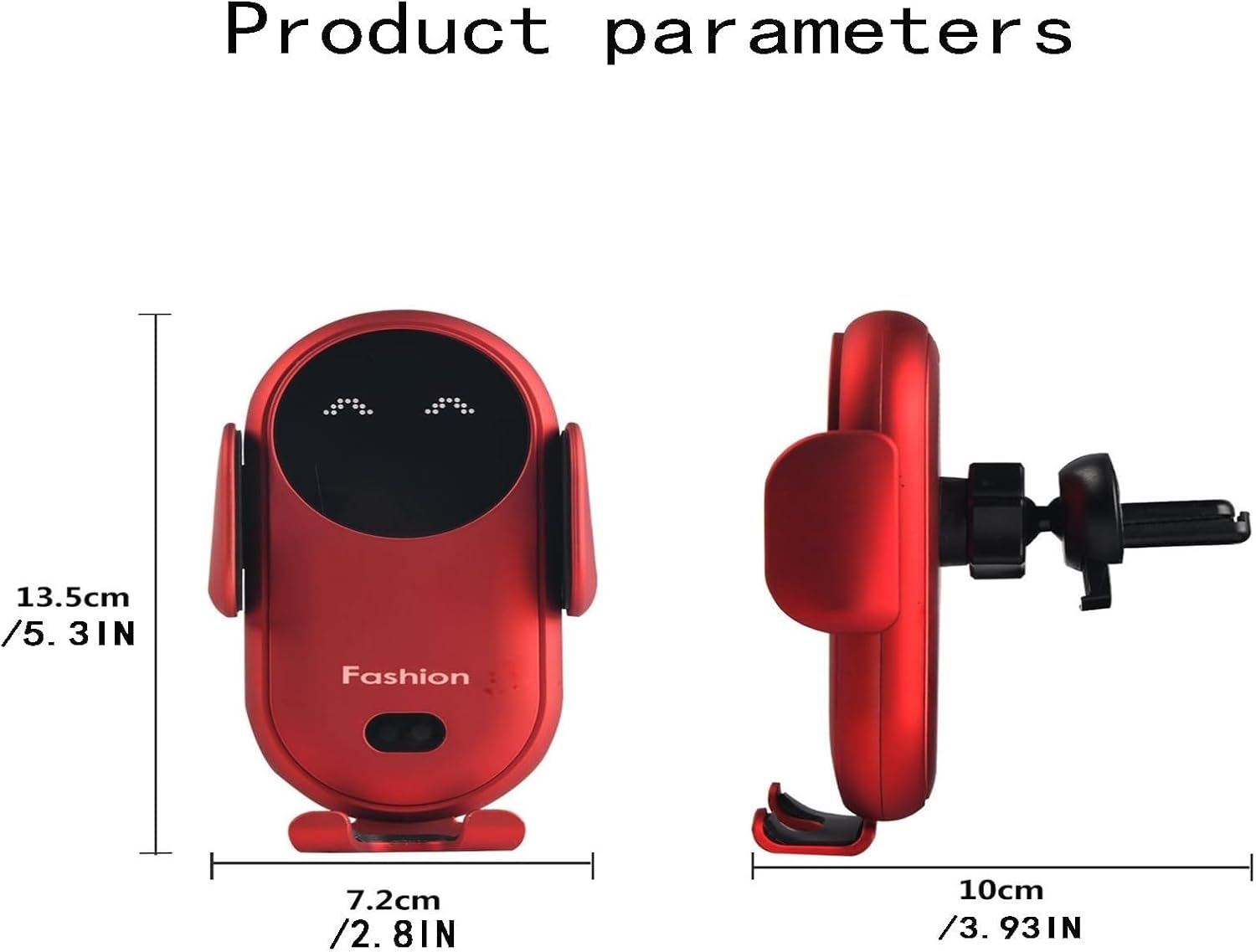 Carroll Fashion Phone Holder, Carollfashion Smart Car Wireless Charger Phone Holder, Carollfashion Cellphone Holder Charger, Smart Wireless Auto-Sensing Car Phone Holder Charger (Color : Blue) - Blue image number 4