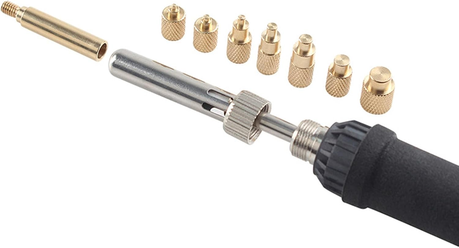 Heat Set Insert Tool M2 M2.5 M3 M4 M5 M6 M7 M8 Hot Melt Brass Nut Embedded Insertion Tip Adapter Kit 3D Printed Parts for TS100/101, TS100 TS101 Soldering Iron Tips image number 1