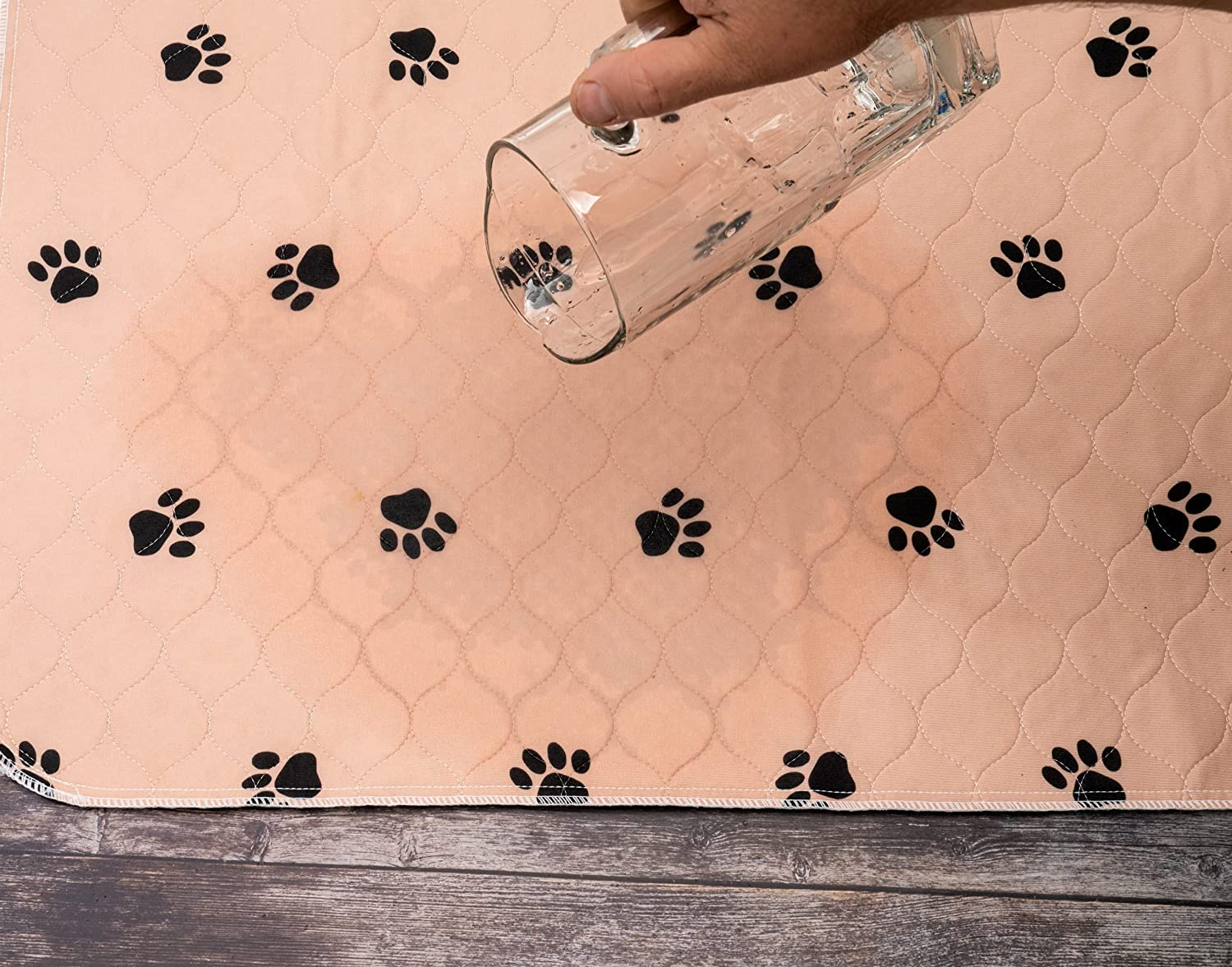 2 Pack XL Washable Whelping Pee Mats, 4 Layers, 80 Cm X 90 Cm or 31" X 35" Aussie Supply, anti Slip Gel Grip Underside Keeps Mat in Place, Suits Car, Truck Back Seat, Dog Mat, Dog Pad, Very Reusable Pee Pads, Totally Waterproof for Cat Litter Box or Cat Litter Tray. Dog Crate or Dog Kennel Very Washable Dog Pee Pad, Wee Pad and Dog Playpens Peepeego Mats. Pet Sofa Protector, Pet Car Mat, Fully Waterproof to 1 Litre. image number 1