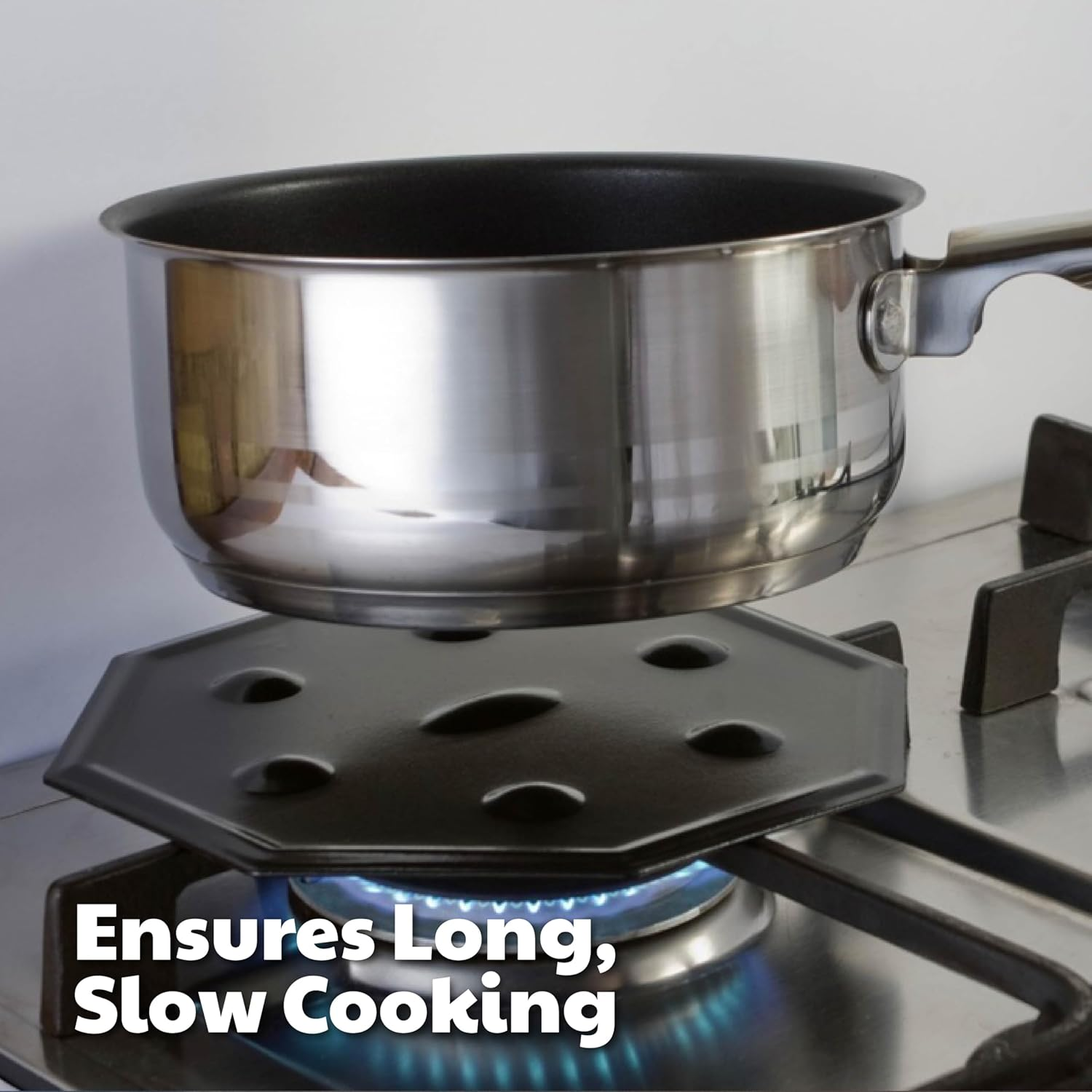 Cooks Innovations Simmermat Heat Diffuser, Simmer Ring, and Flame Tamer for All Stove Types 1-Pack image number 1