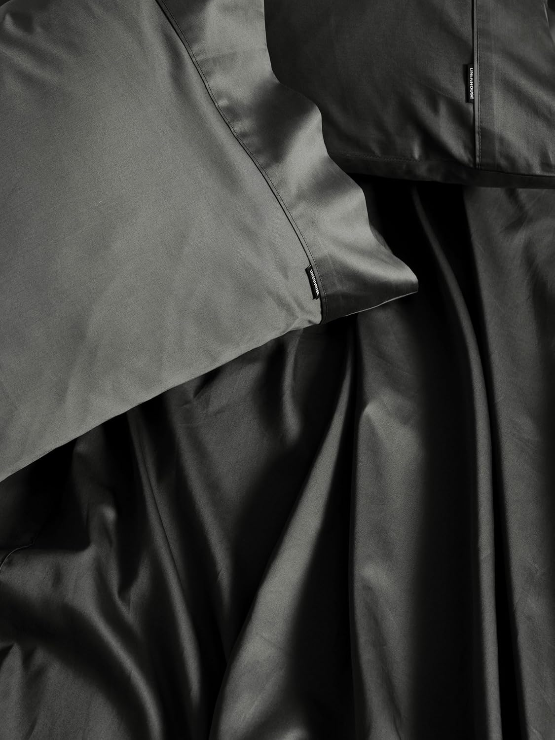 Linen House 500TC Cotton Sateen Sheet Set, King Single, Magnet image number 3