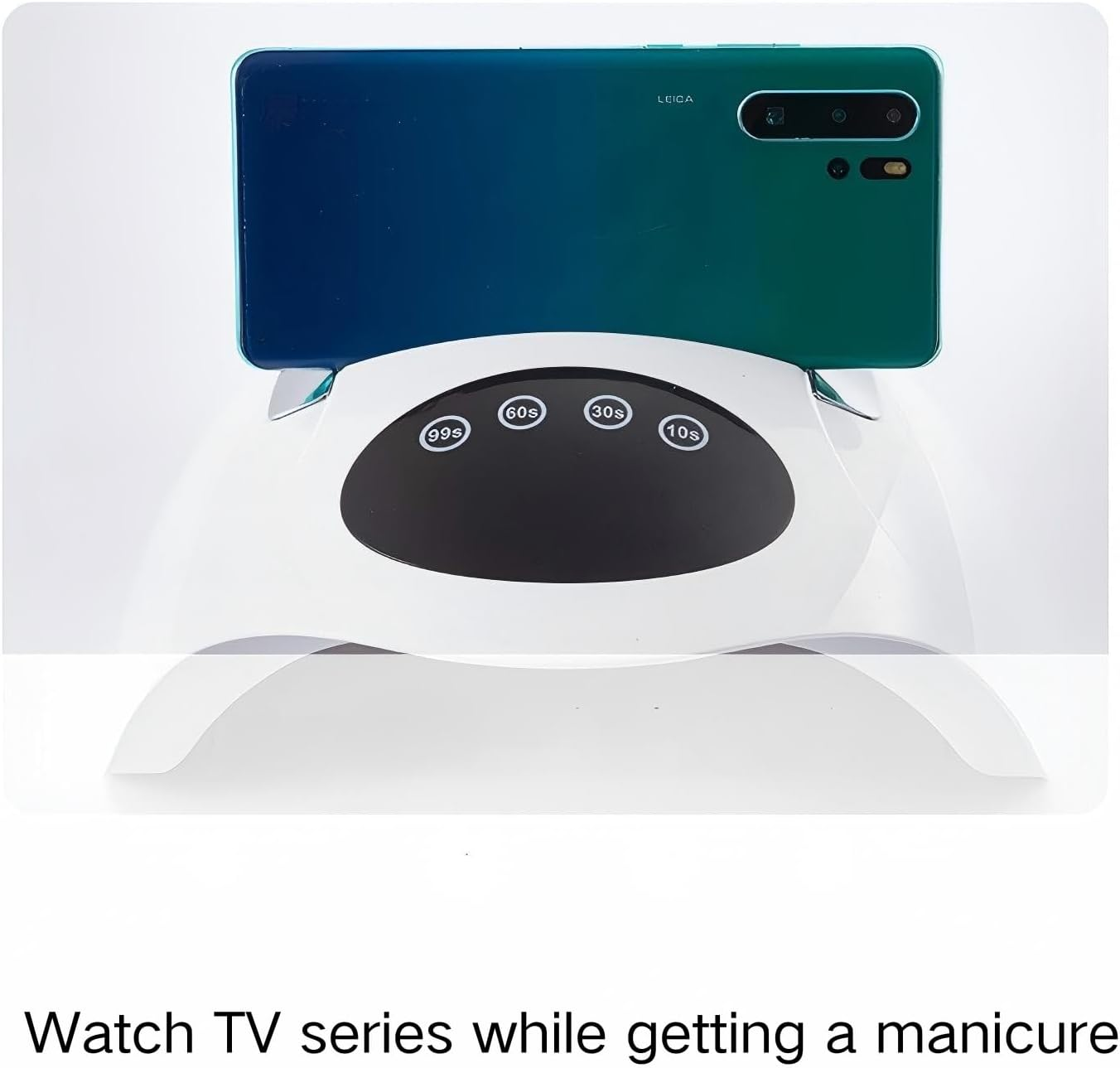 AYOCULTURE Professional 320W UV LED Nail Lamp with Phone Holder, 72 LED Beads, Salon-Ready Home-Friendly Fast‑Dry Portable Nail Light