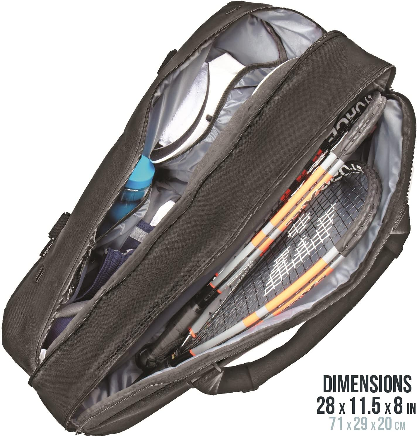 Athletico Tennis Bag and Racketball Bag - Tennis Bags for Women and Men to Hold Tennis Racket, Racquetball Racket, Pickleball Paddles and Other Equipment or Gear image number 3